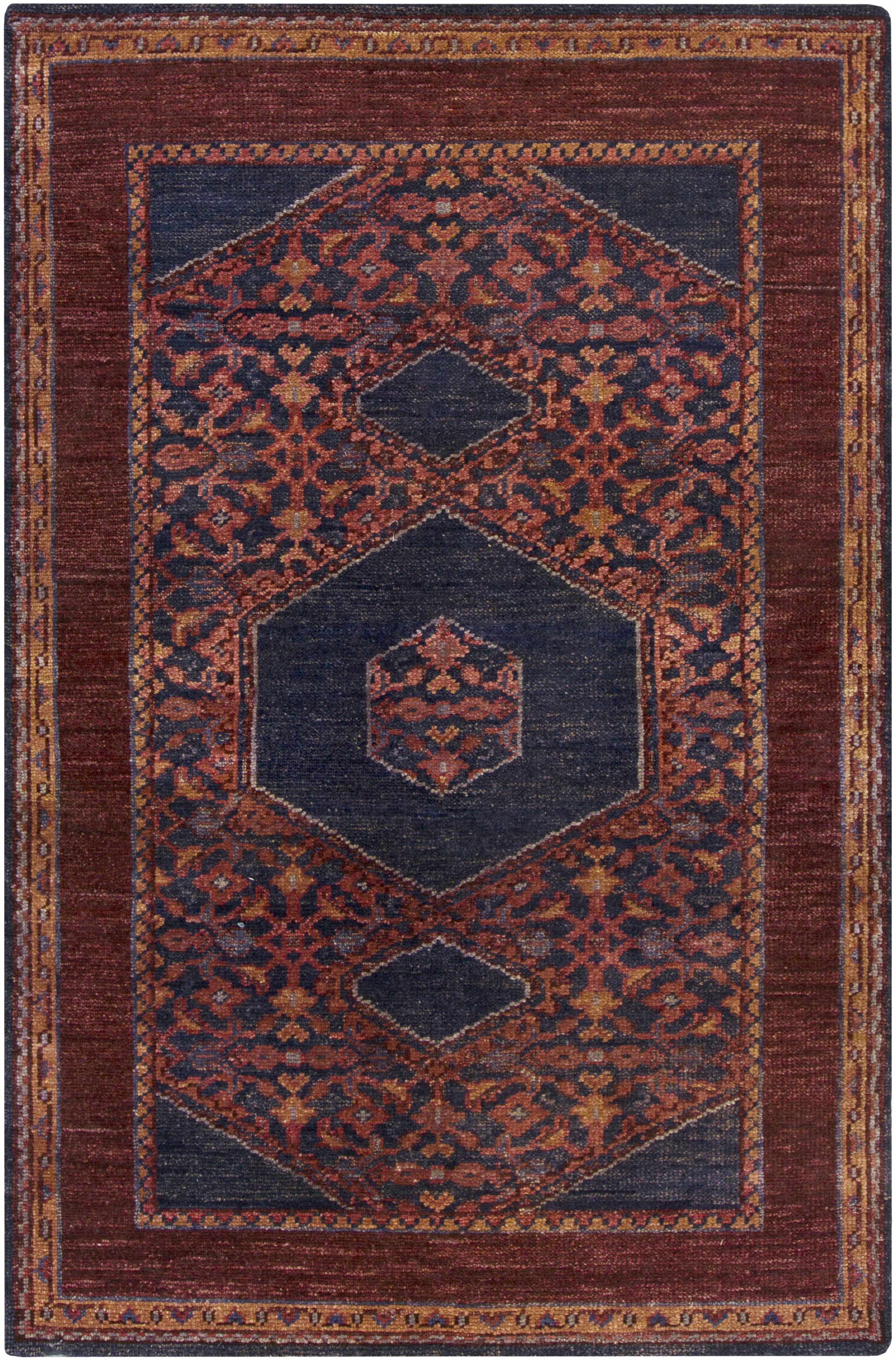 March 5'6in x 8'6in Traditional Wool Area Rug - Hauteloom