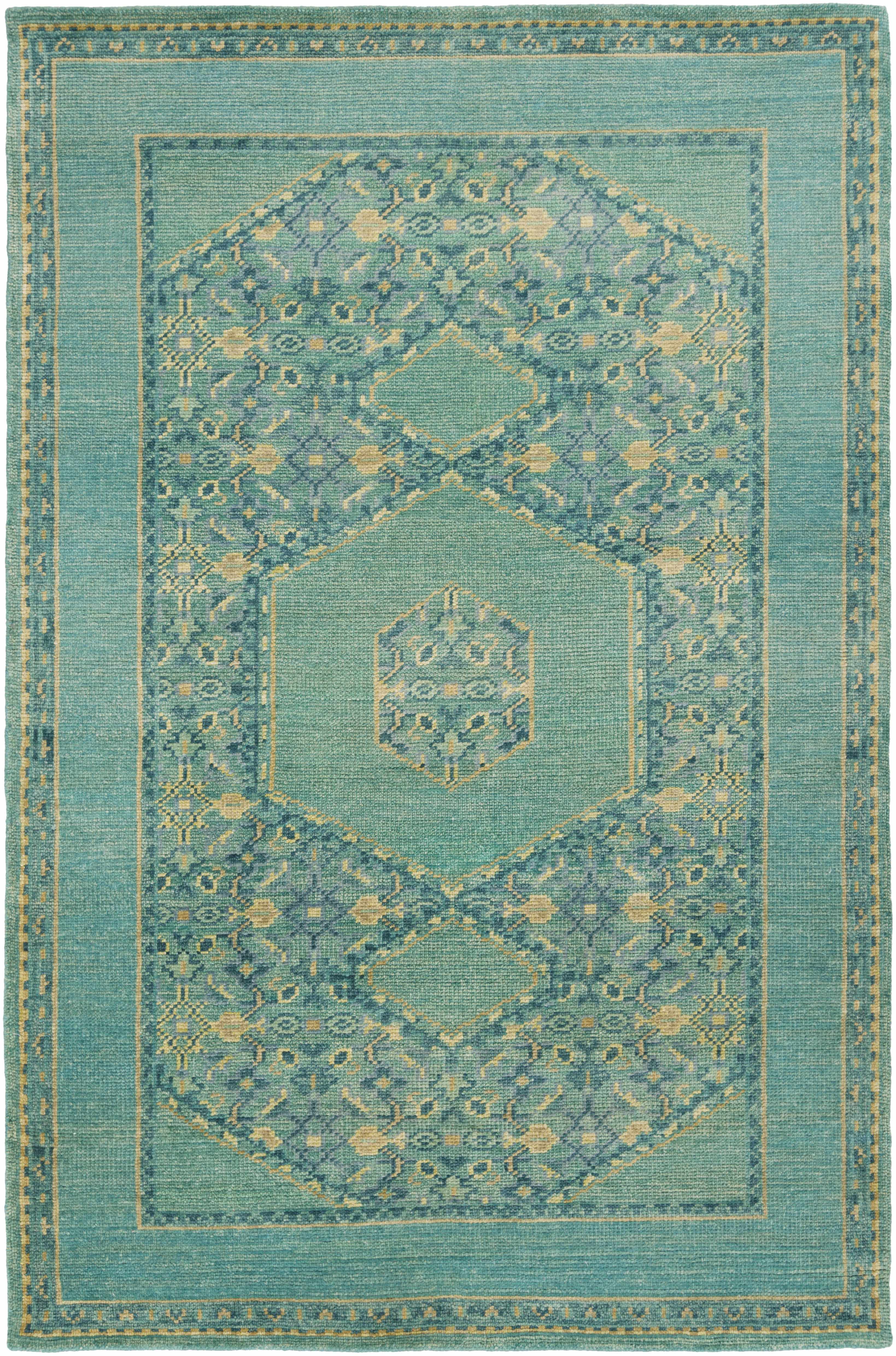 Honesdale 5'6in x 8'6in Traditional Wool Area Rug - Hauteloom