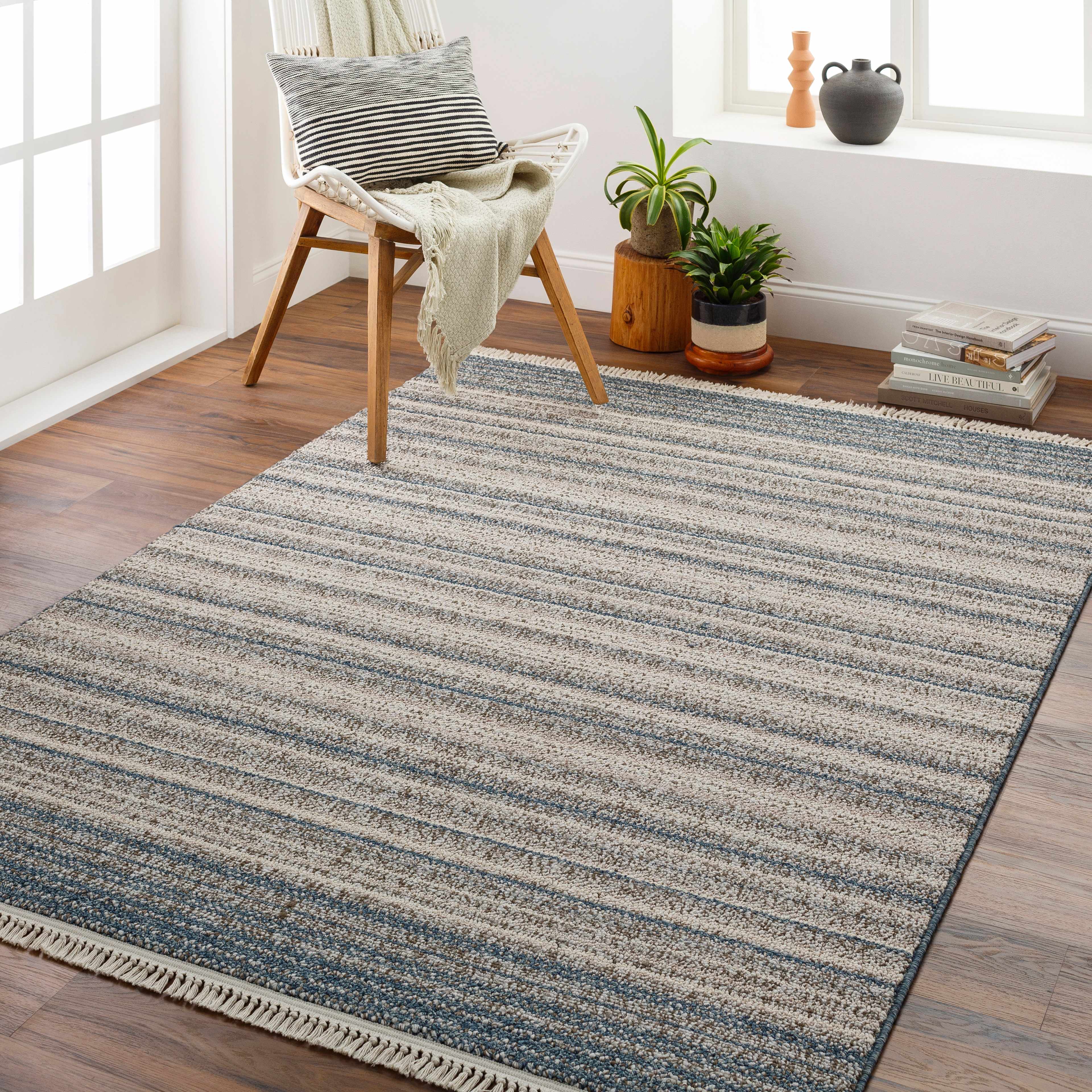 Anwar 5'3in x 7' Area Rug - Hauteloom