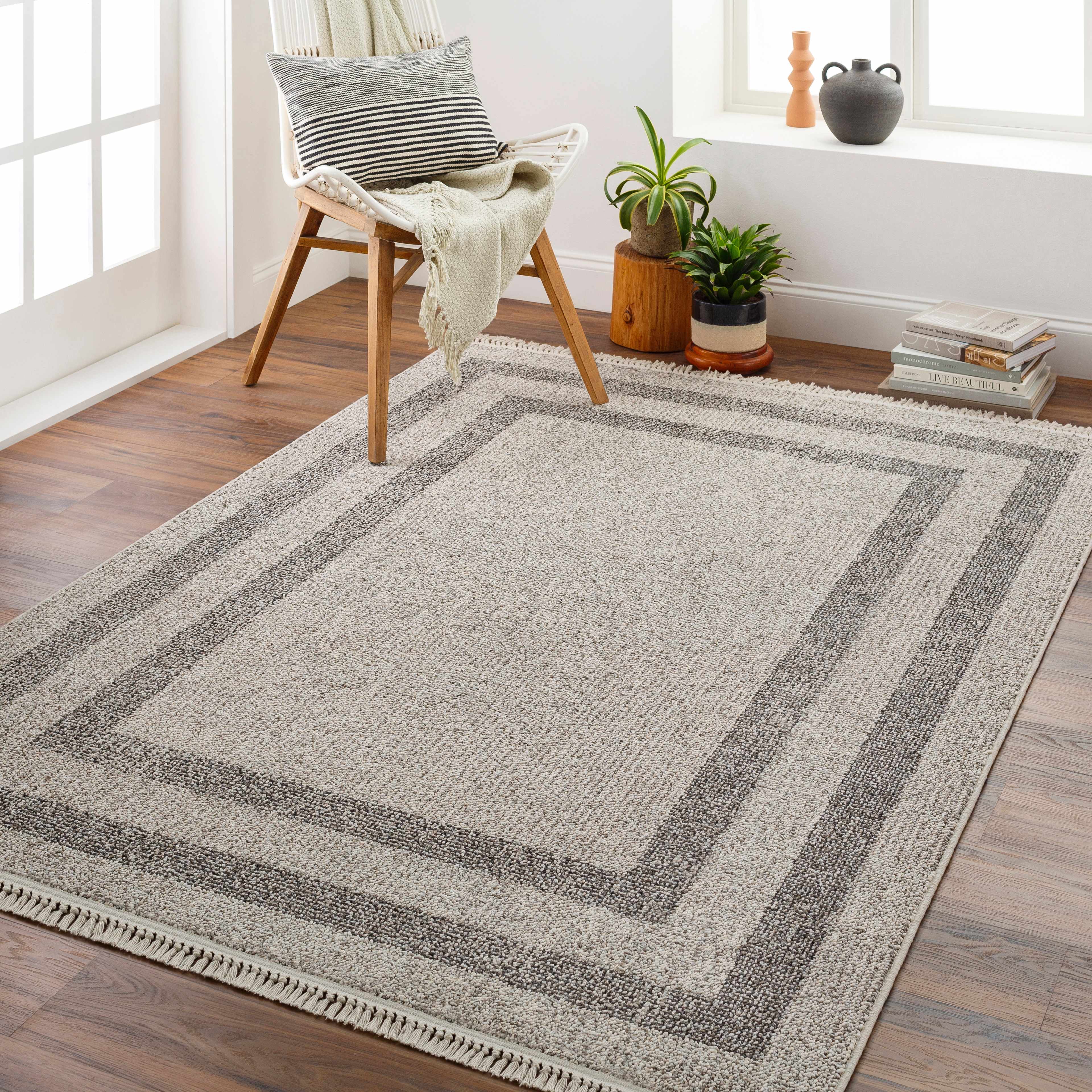 Demia 5'3in x 7' Area Rug - Hauteloom