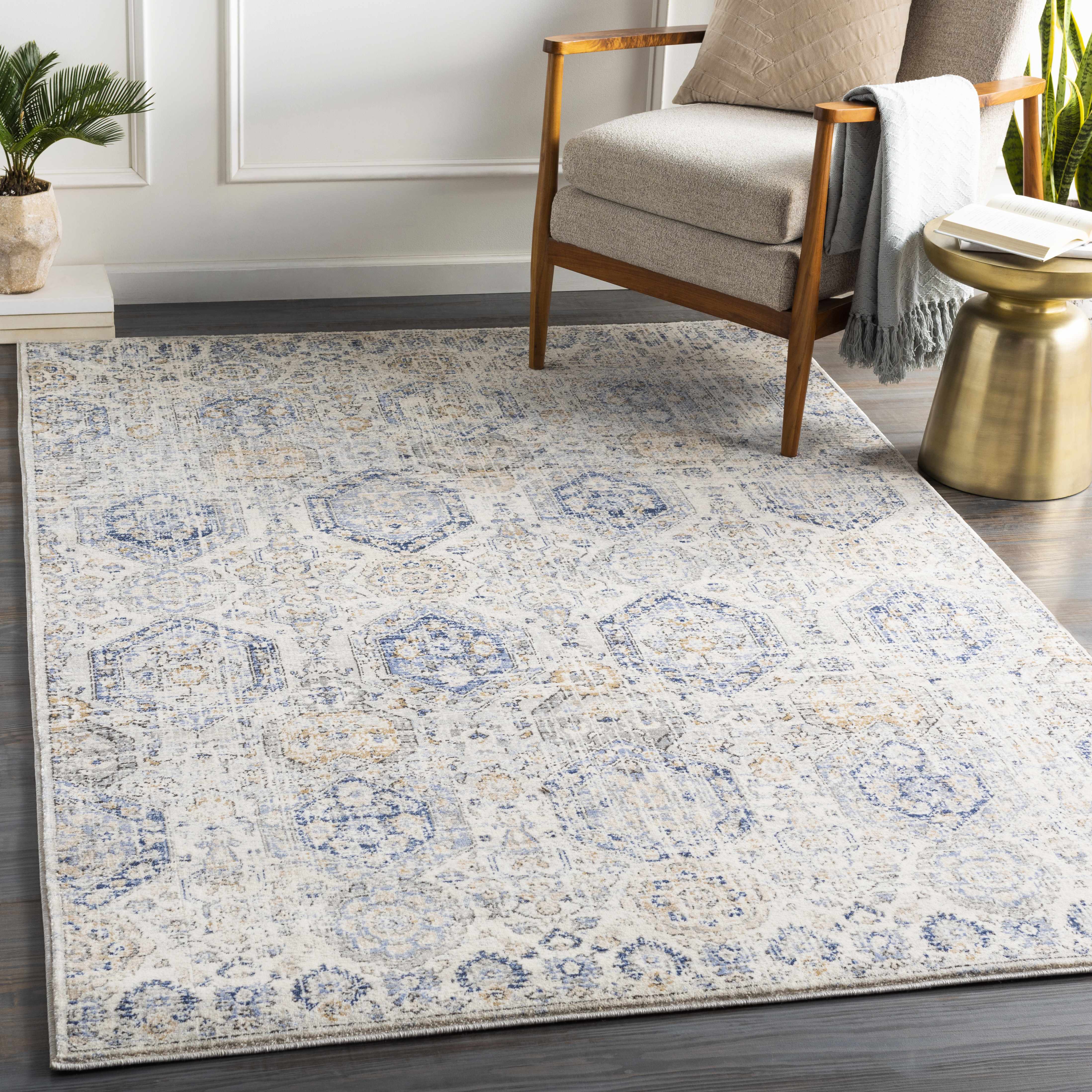 Burnettsville 7'10in x 10'2in Updated Traditional Area Rug - Hauteloom