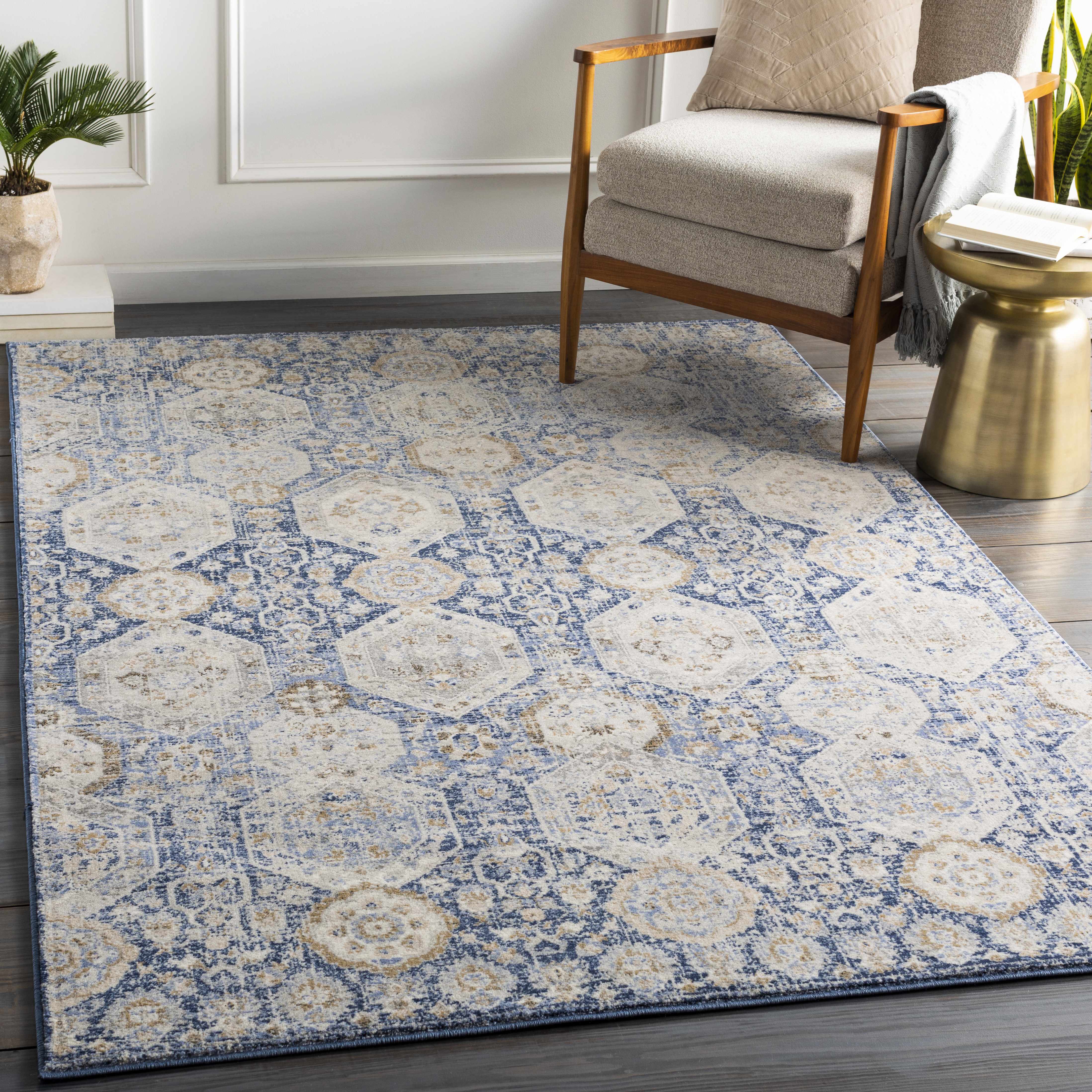 Bluffs 6'7in x 9' Updated Traditional Area Rug - Hauteloom