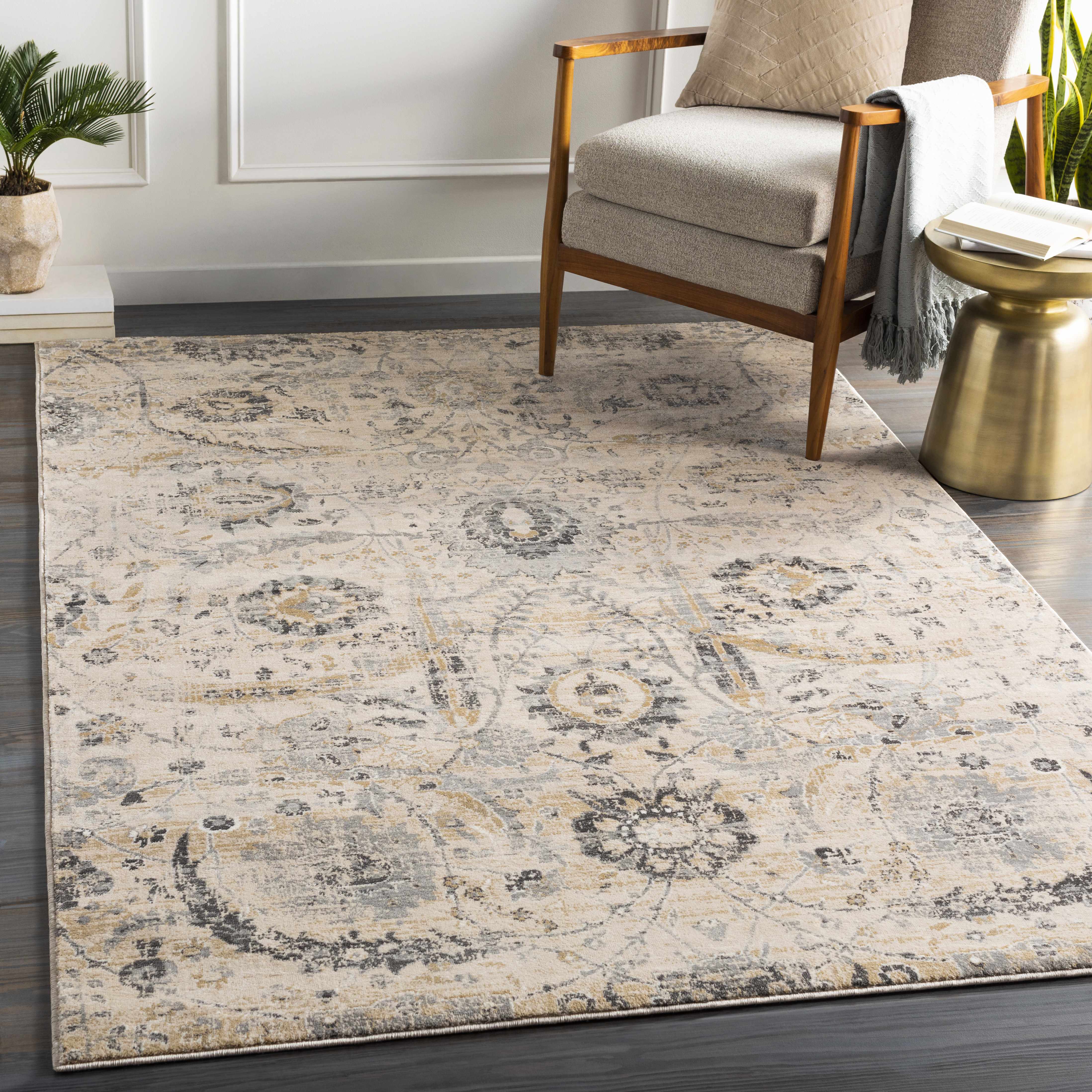 Sunnyside 6'7in x 9' Updated Traditional Area Rug - Hauteloom