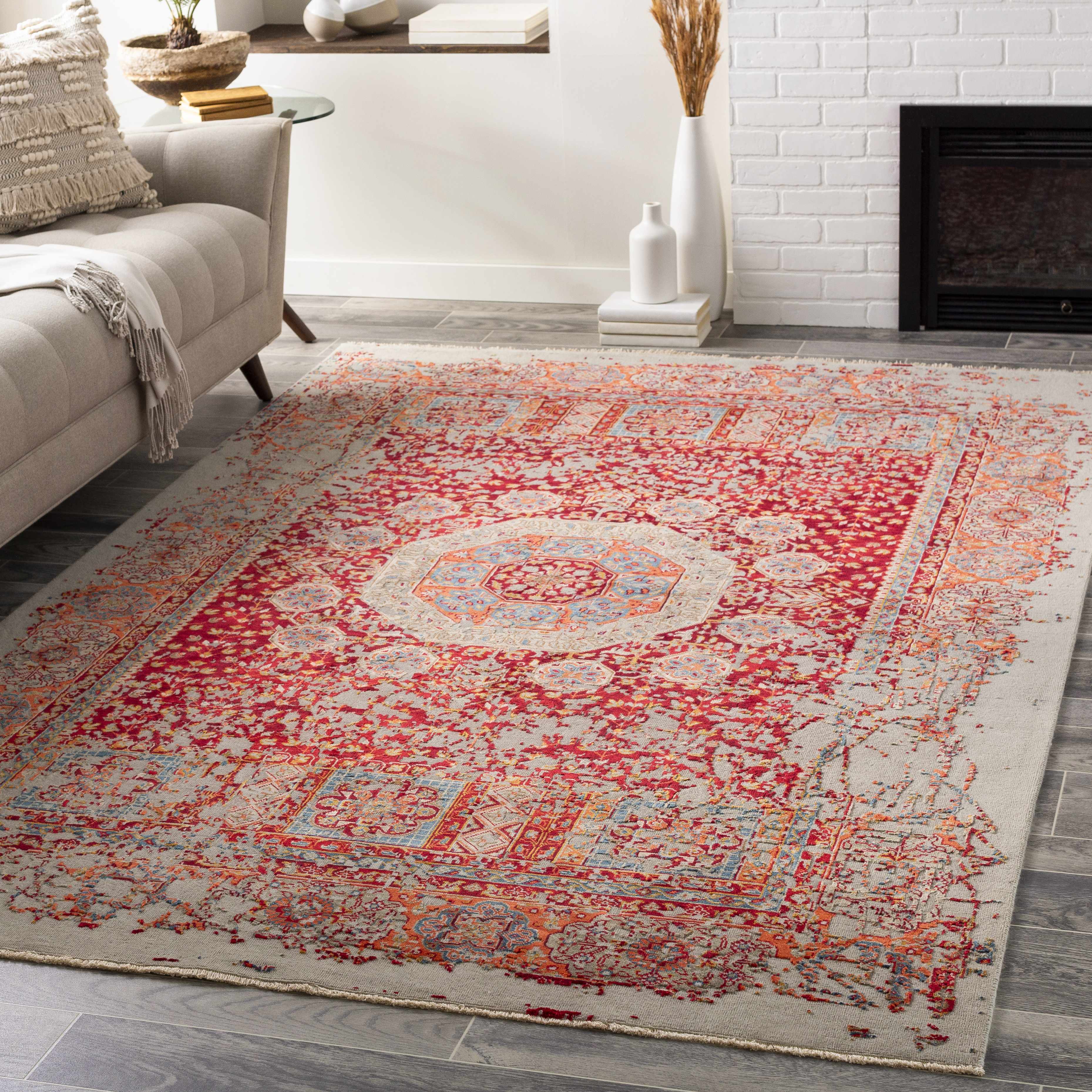Tulare 2' x 3' Updated Traditional Handmade Bohemian Farmhouse NZ Wool Area Rug - Hauteloom