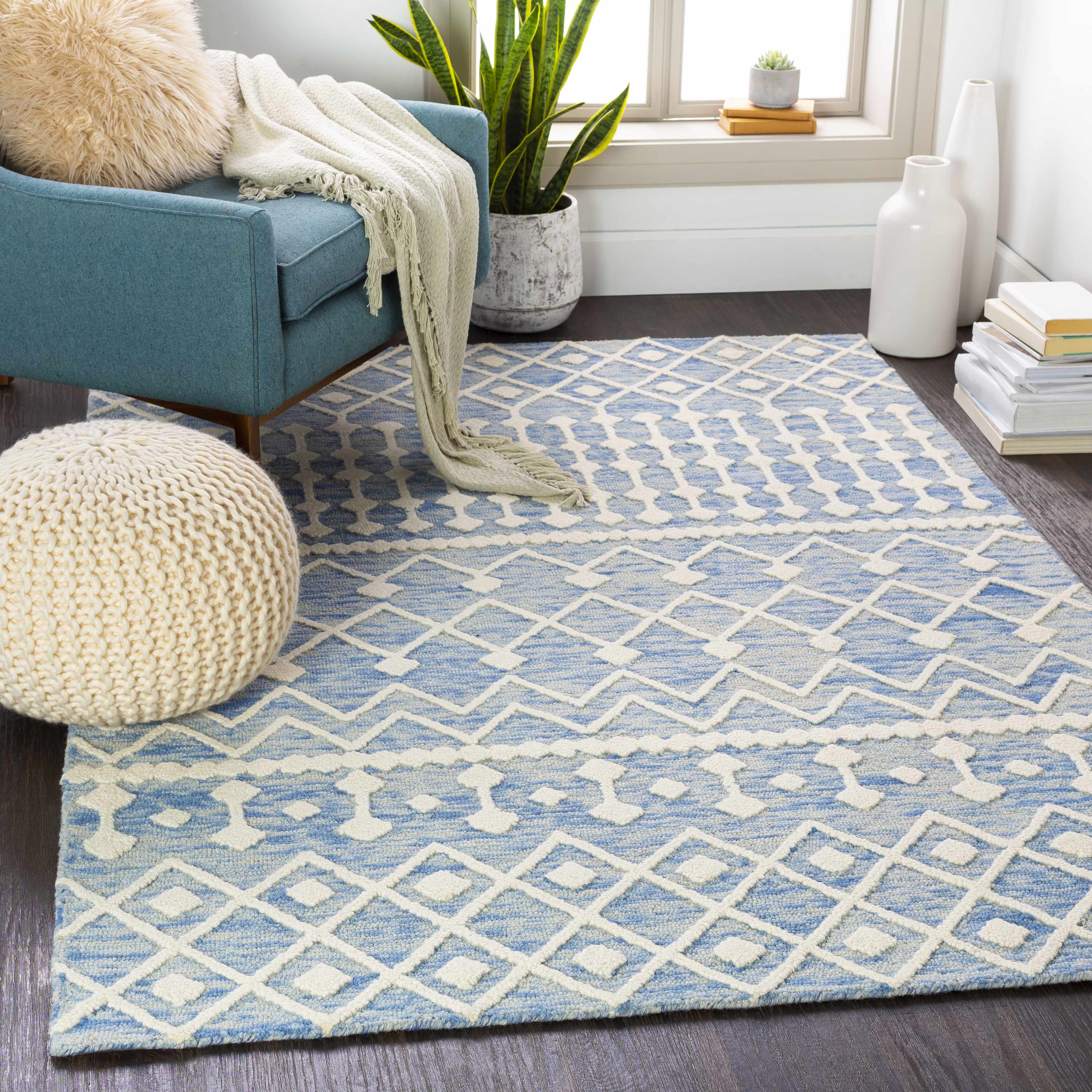 Plainwell 8'10in x 12' Wool Area Rug - Hauteloom