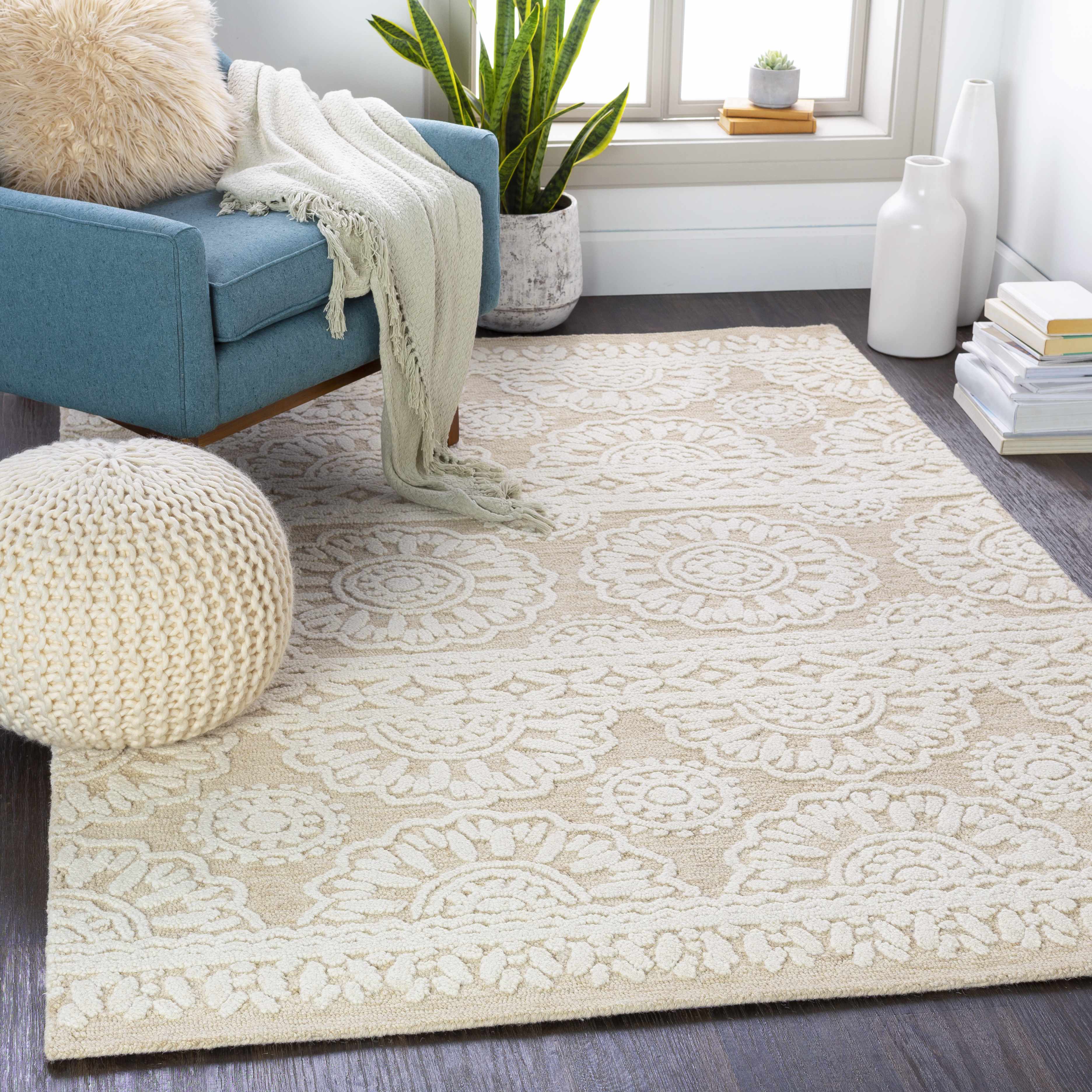 Millstadt 6' x 9' Traditional Wool Area Rug - Hauteloom