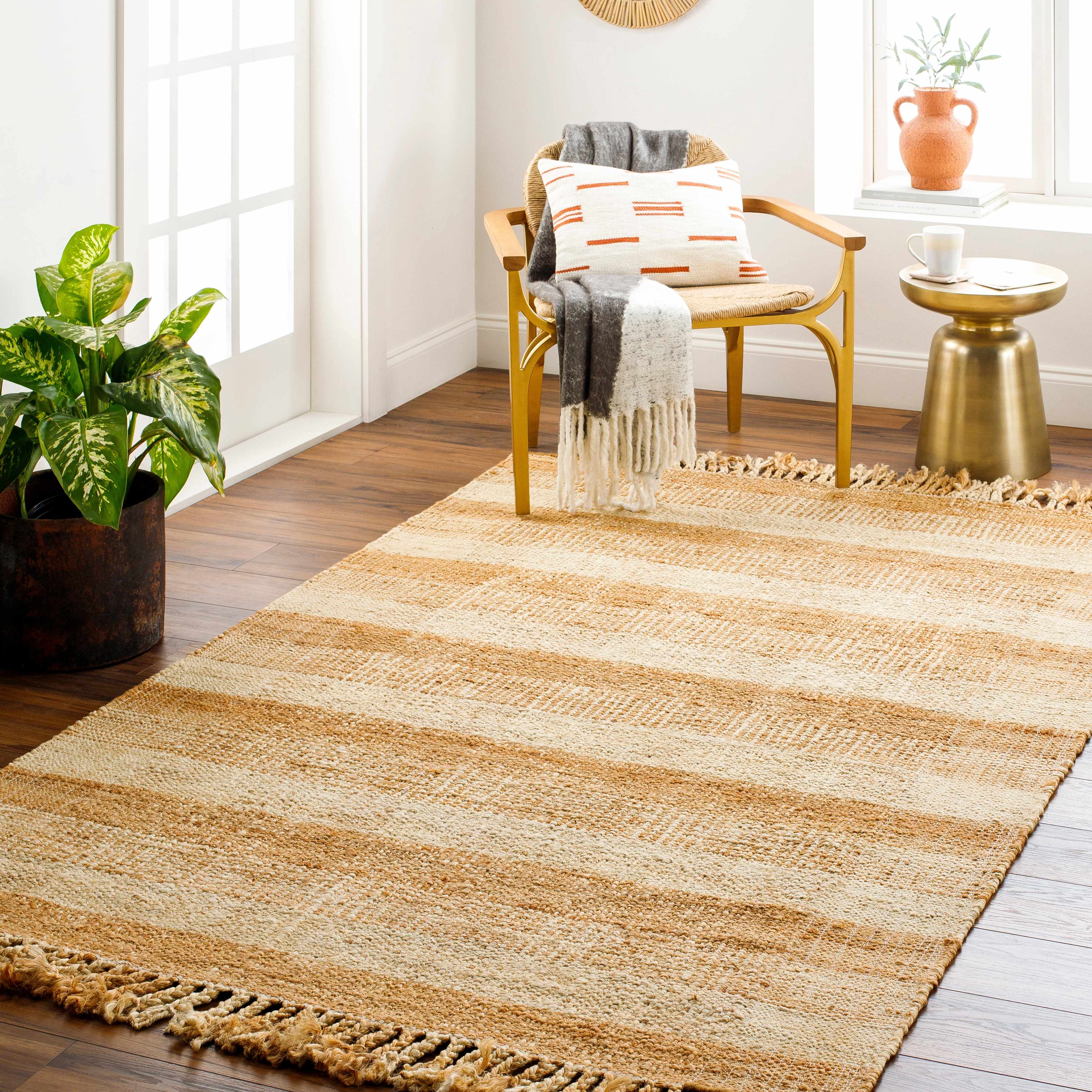 Alara 8' x 10' Jute Area Rug - Hauteloom