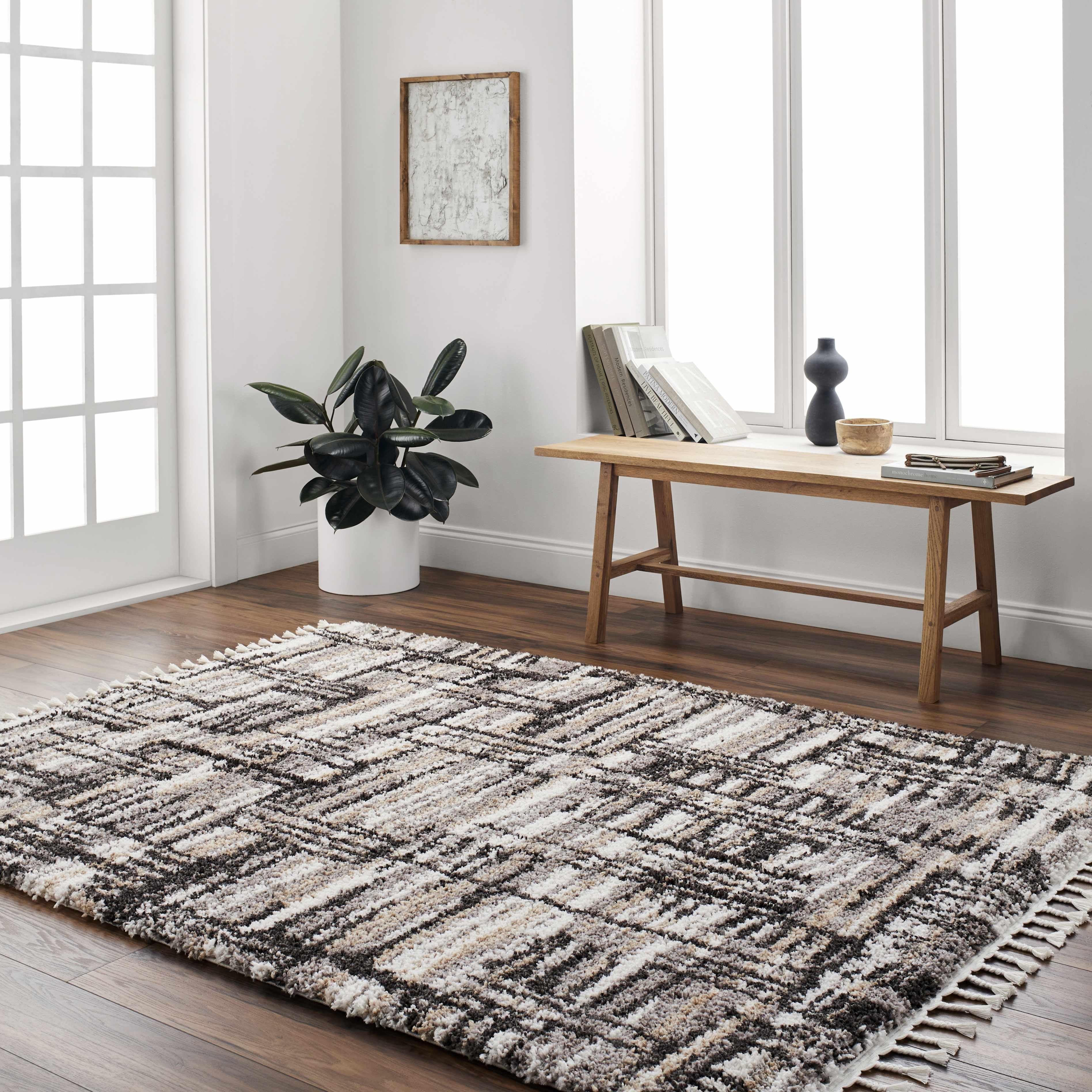 Arne 6'7in x 9' Area Rug - Hauteloom