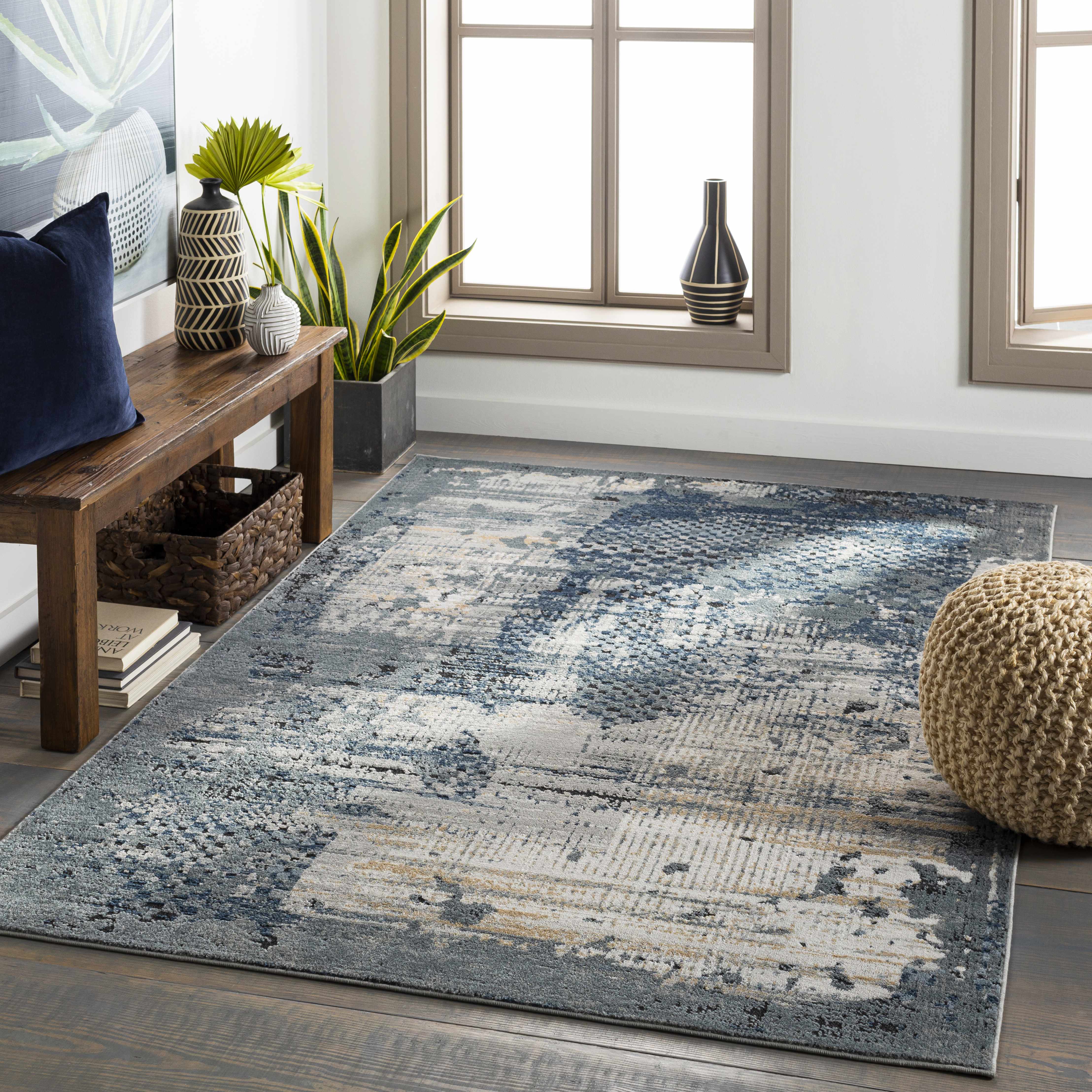 Waterboro 7'10in x 10' Modern Area Rug - Hauteloom