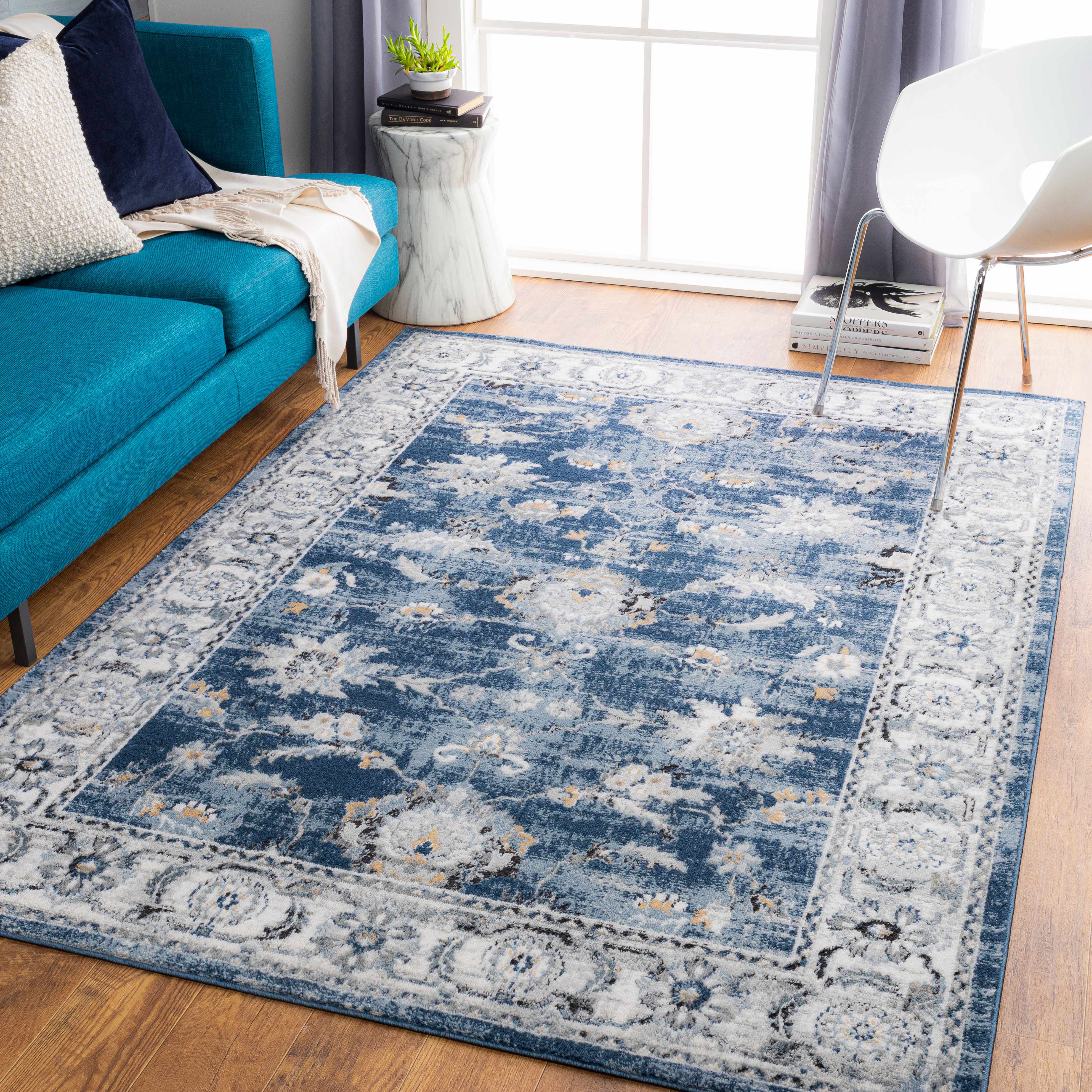 Mechanicstown 6'7in x 9' Updated Farmhouse Area Rug - Hauteloom