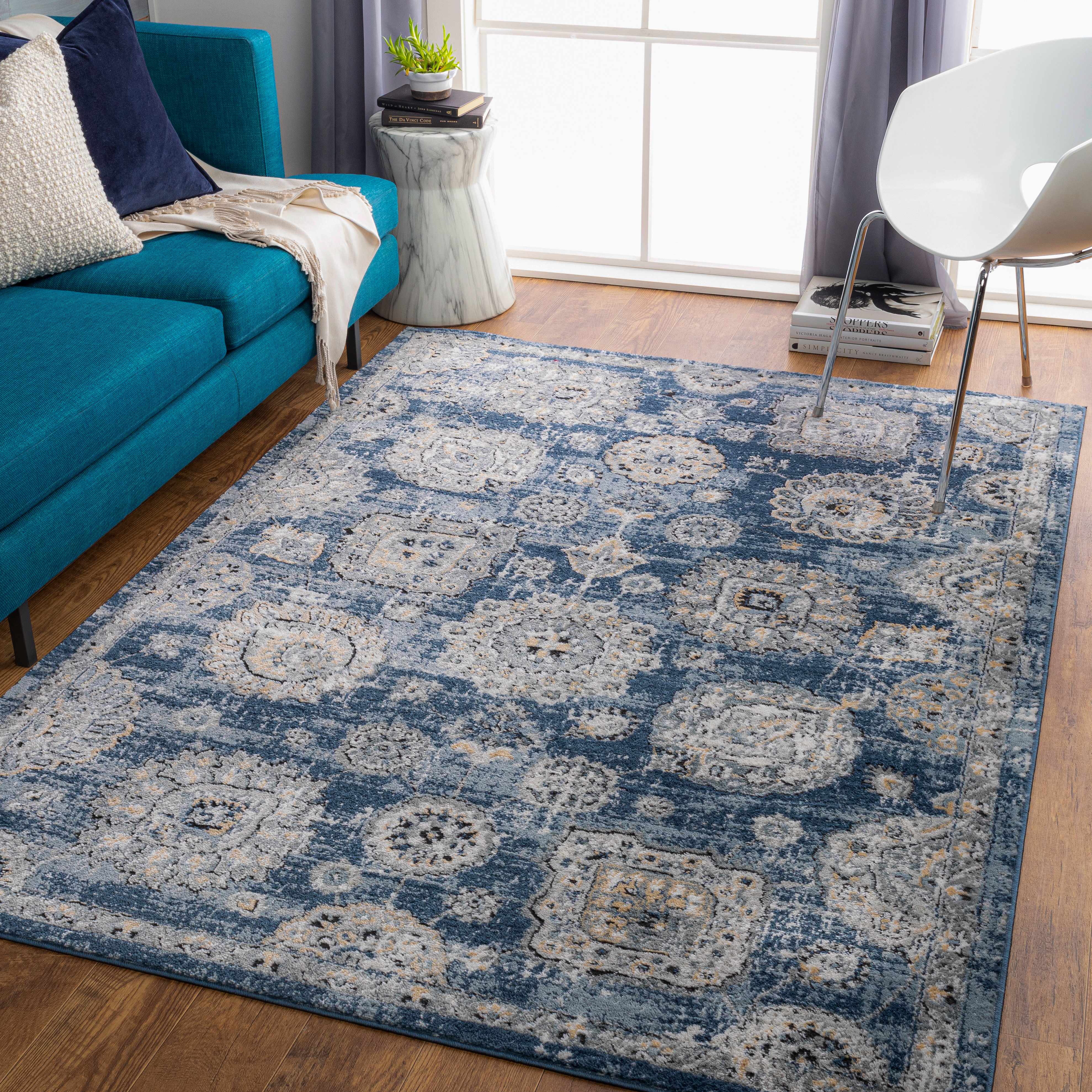Bomoseen 6'7in x 9' Updated Farmhouse Area Rug - Hauteloom