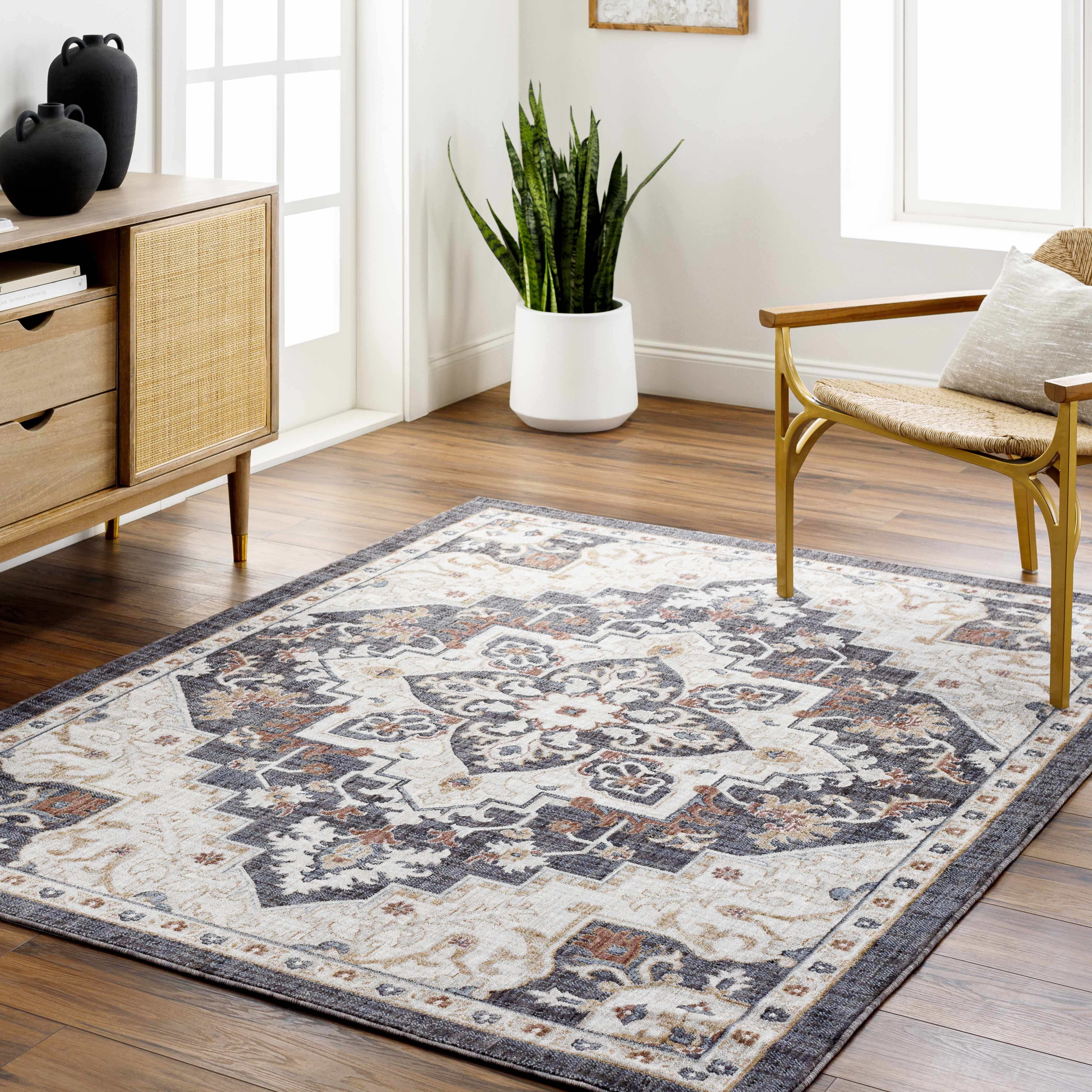 Lewa 5'3in x 7' Area Rug - Hauteloom