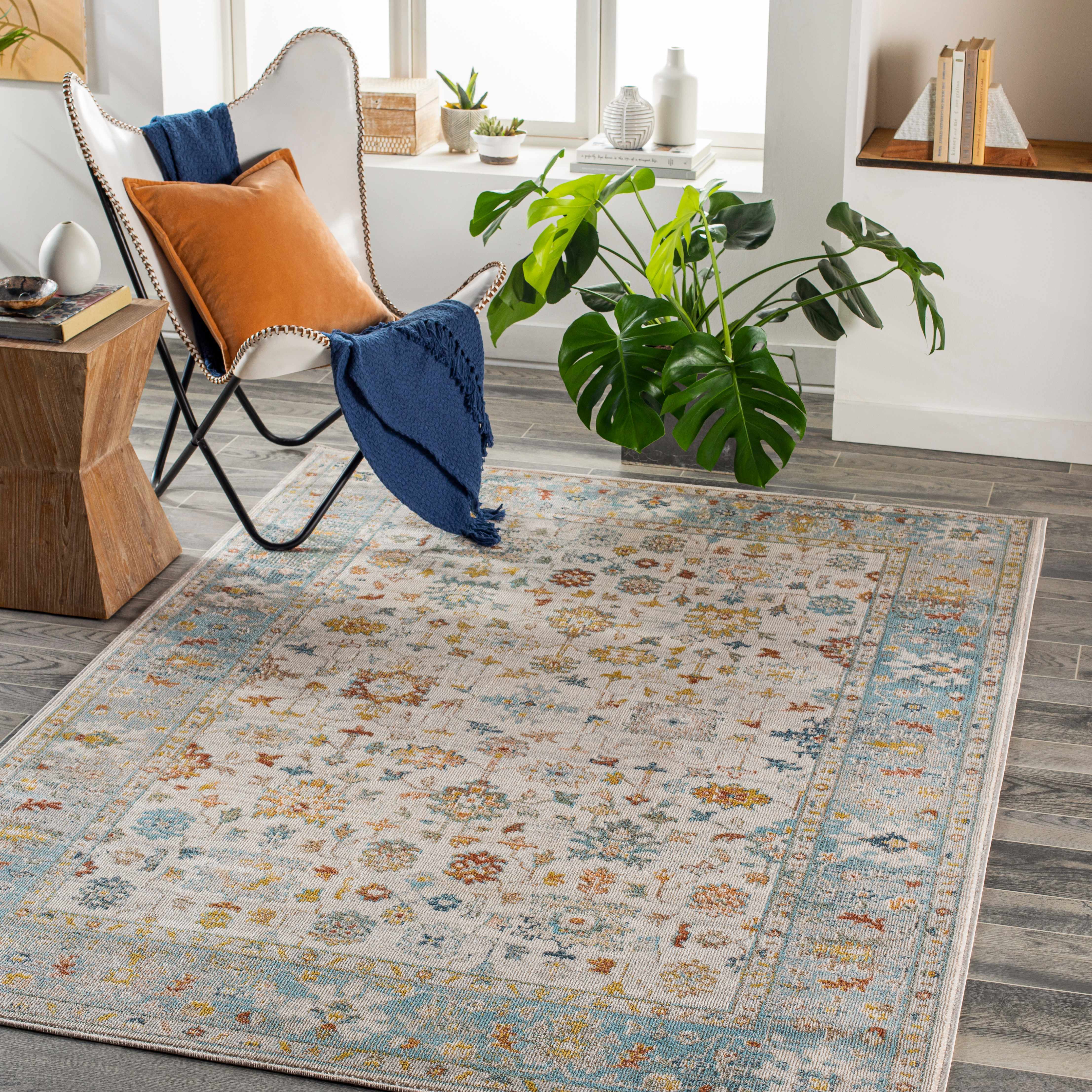 Marintoc 5'3in x 7' Updated Traditional Farmhouse Area Rug - Hauteloom