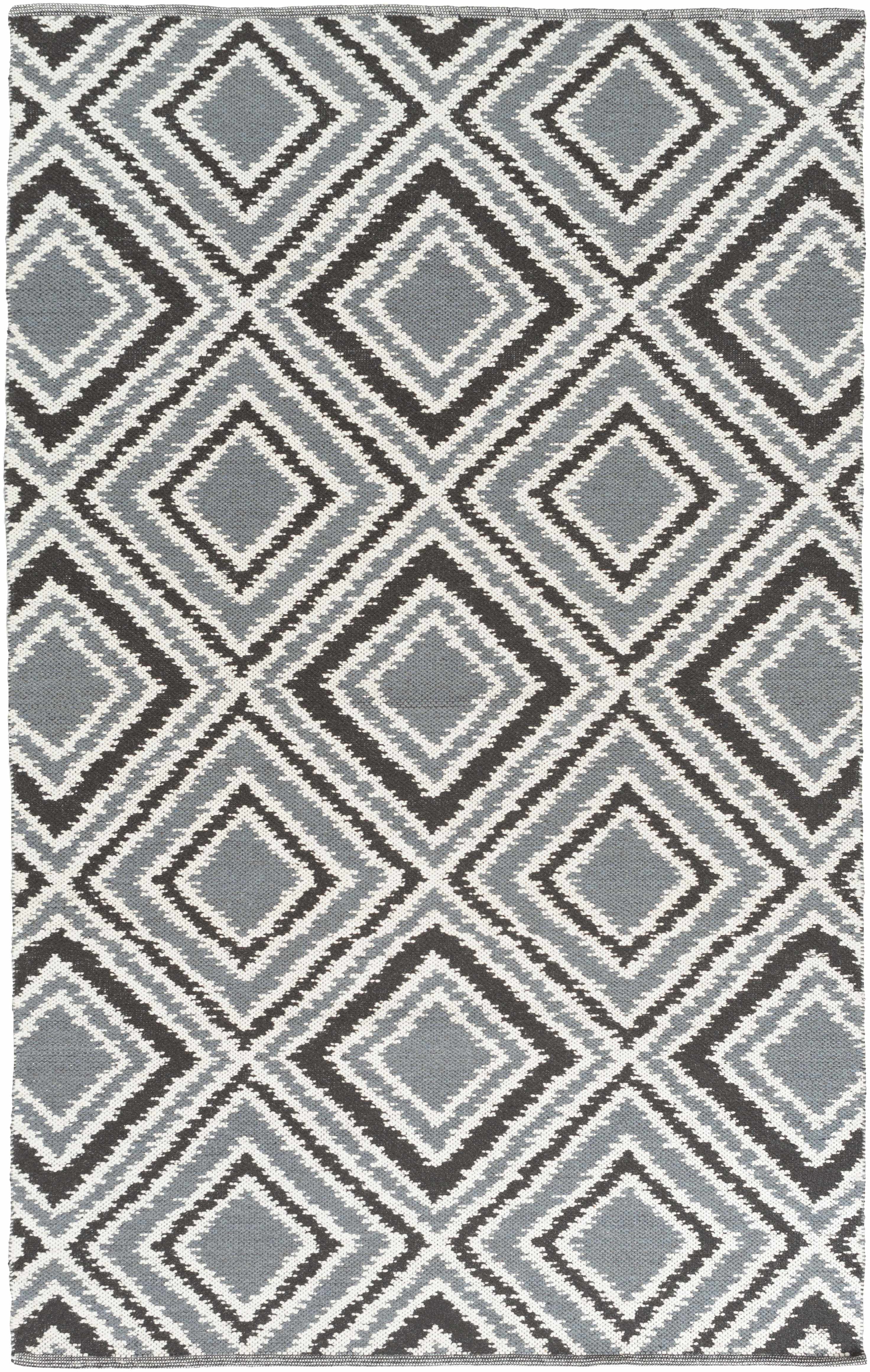 Vernal 3'3in x 5'3in Modern Flat Weave Moroccan Bohemian Wool Area Rug - Hauteloom