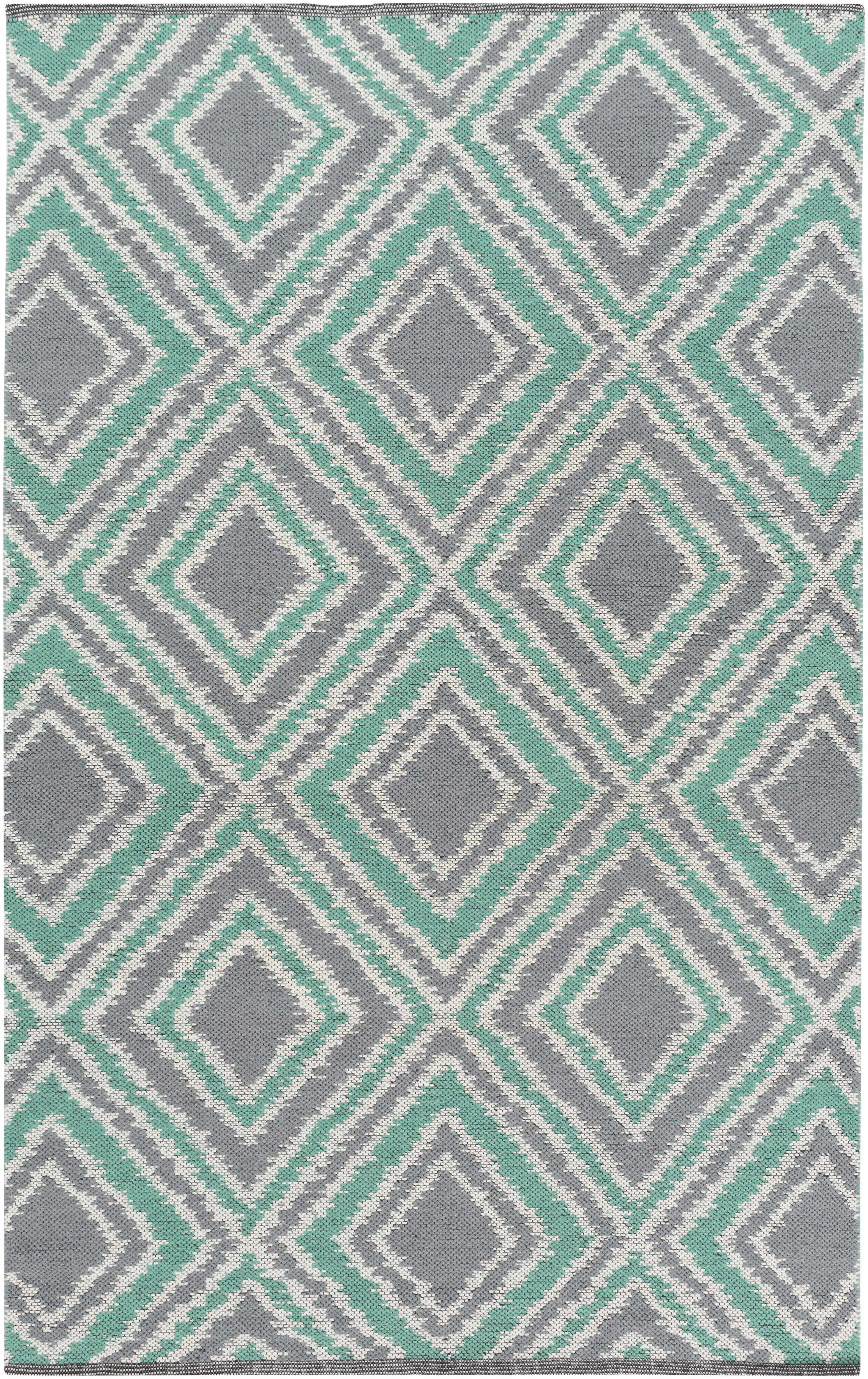 Northmoor 8' x 11' Modern Flat Weave Moroccan Trellis Wool Area Rug - Hauteloom