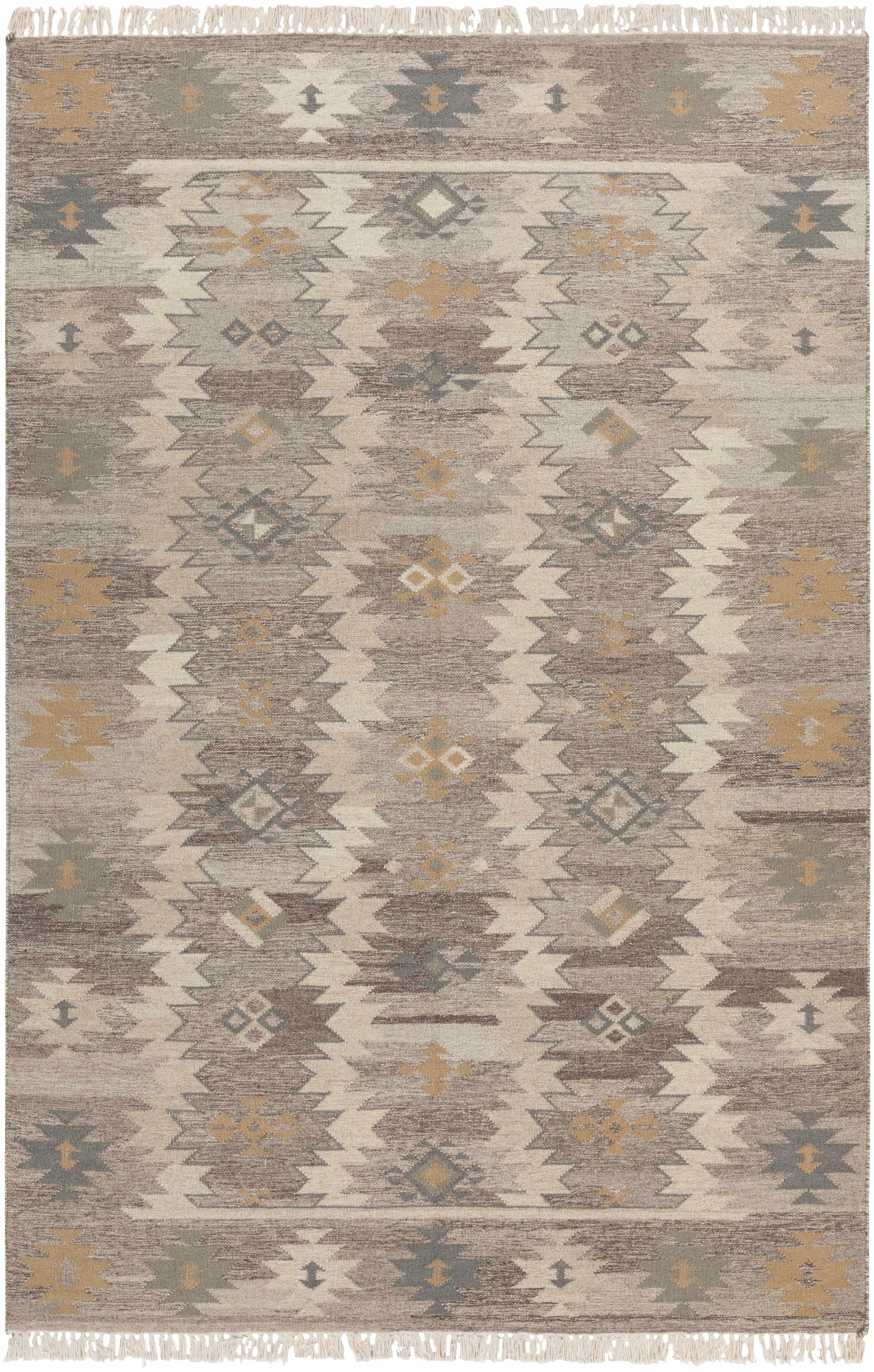 Brady 3'6in x 5'6in Bohemian/ Flatweave Southwestern Moroccan Wool Area Rug - Hauteloom