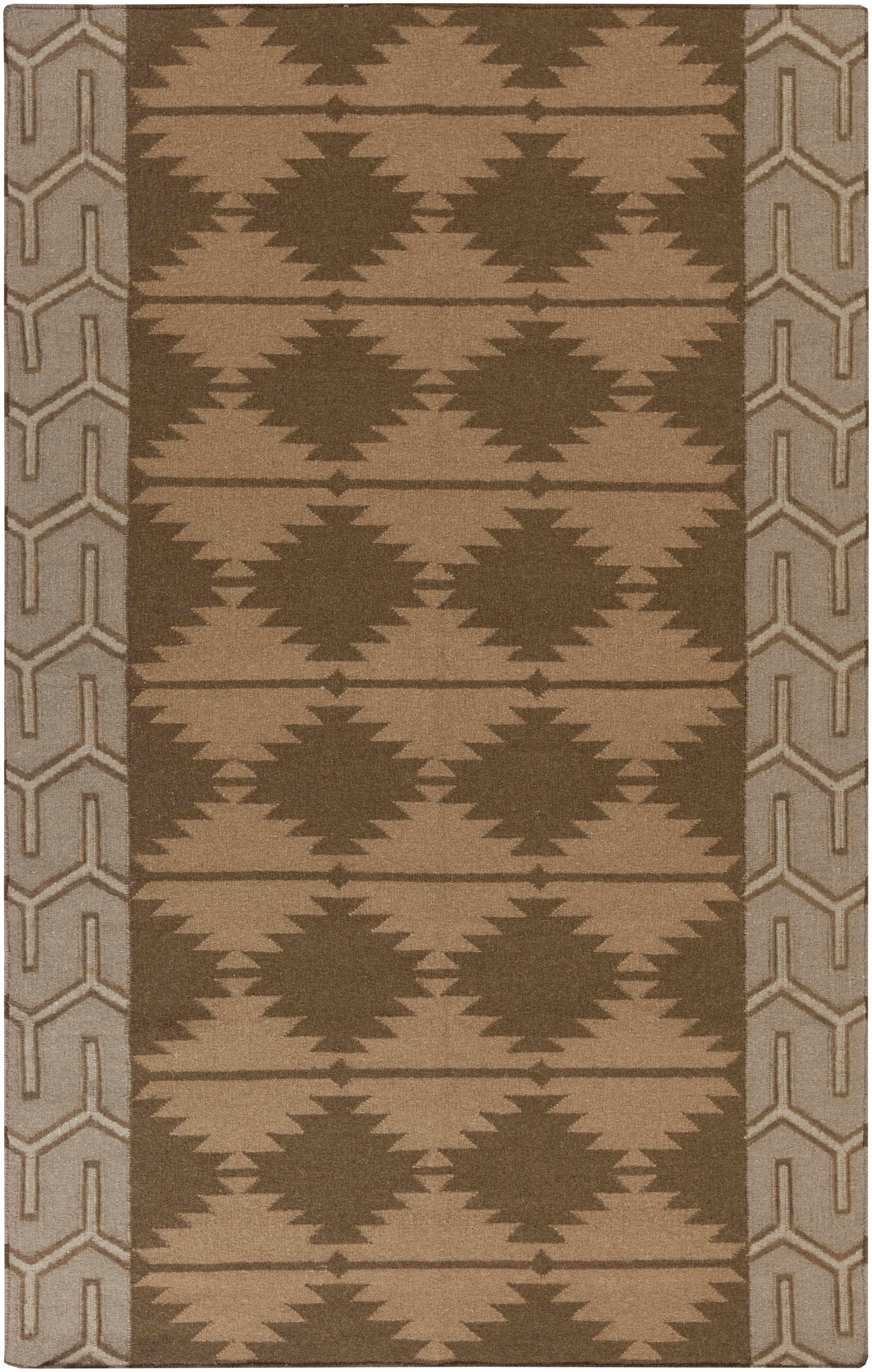Grandy 5' x 8' Southwest Flatweave Southwestern Moroccan Wool Runner - Hauteloom