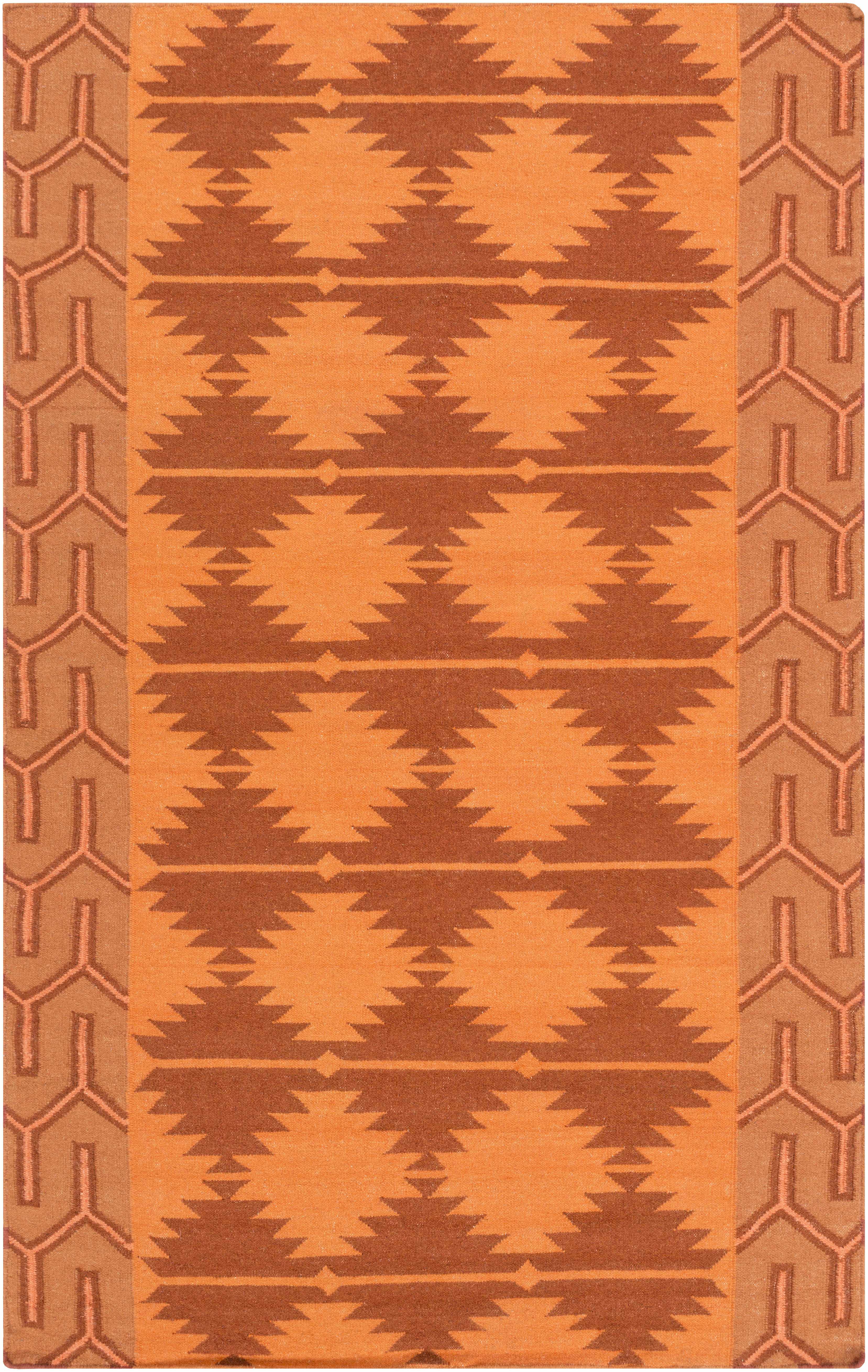 Swissvale 8' x 11' Southwest Flatweave Southwestern Moroccan Wool Area Rug - Hauteloom