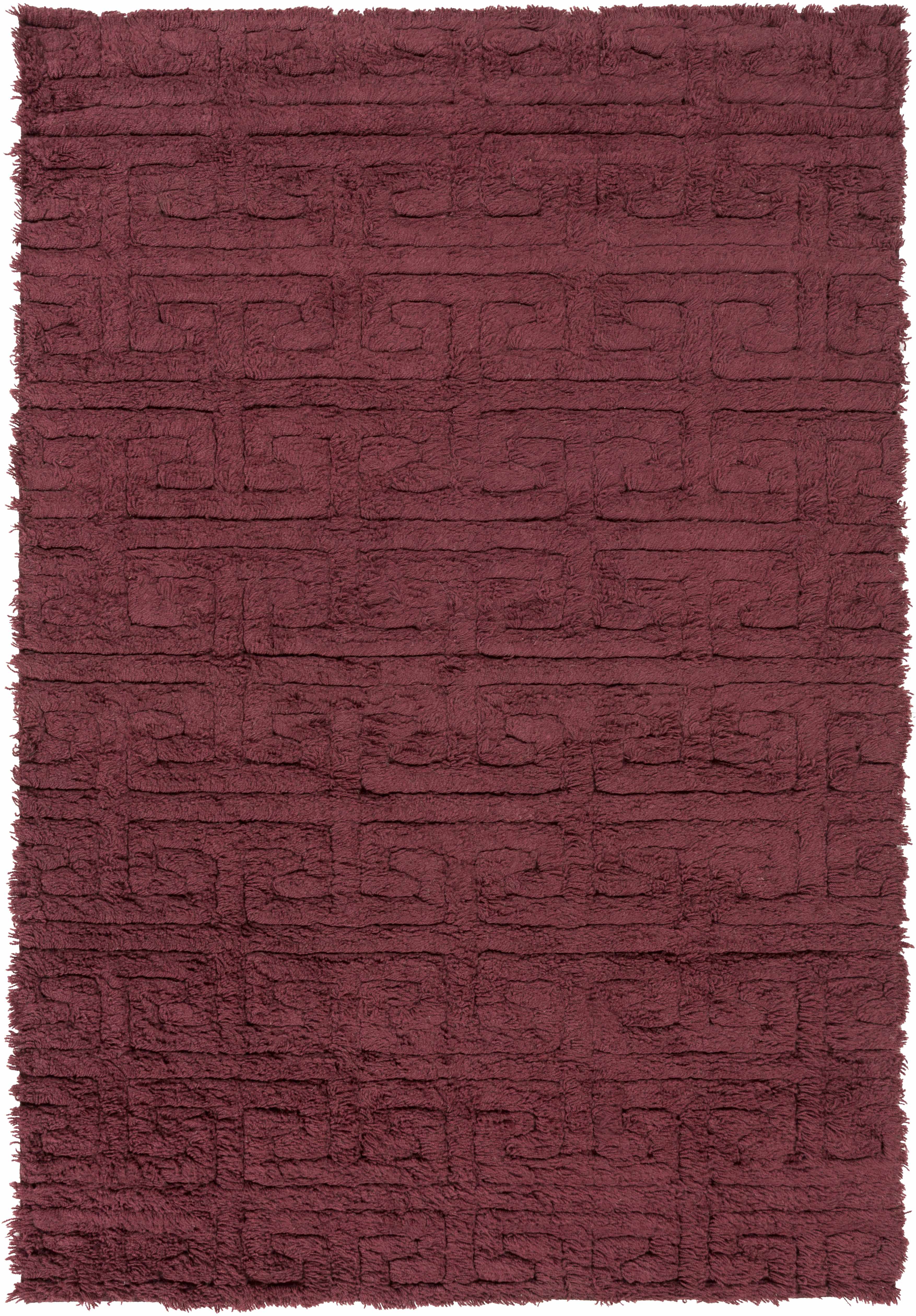Lakota 8' x 11' Textural Shag Plush Solid Wool Area Rug - Hauteloom