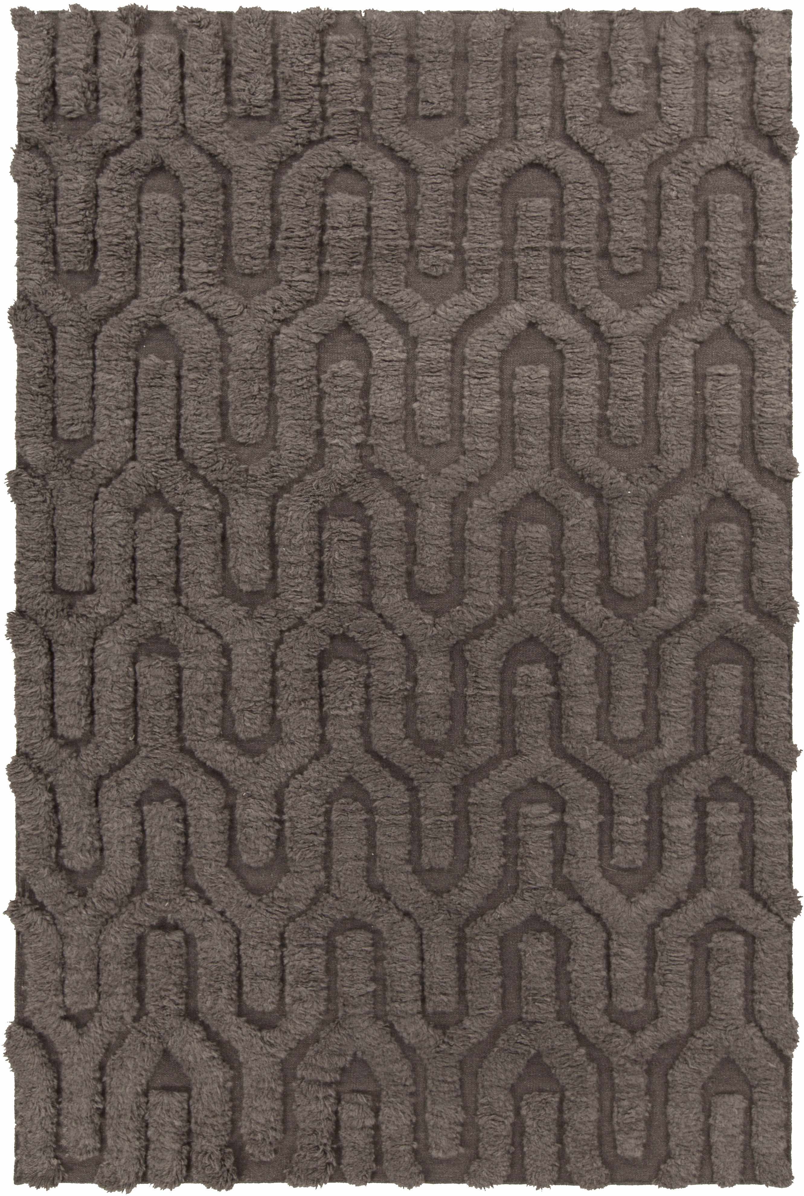 Funkstown 8' x 11' Textural Shag Plush Solid Wool Area Rug - Hauteloom