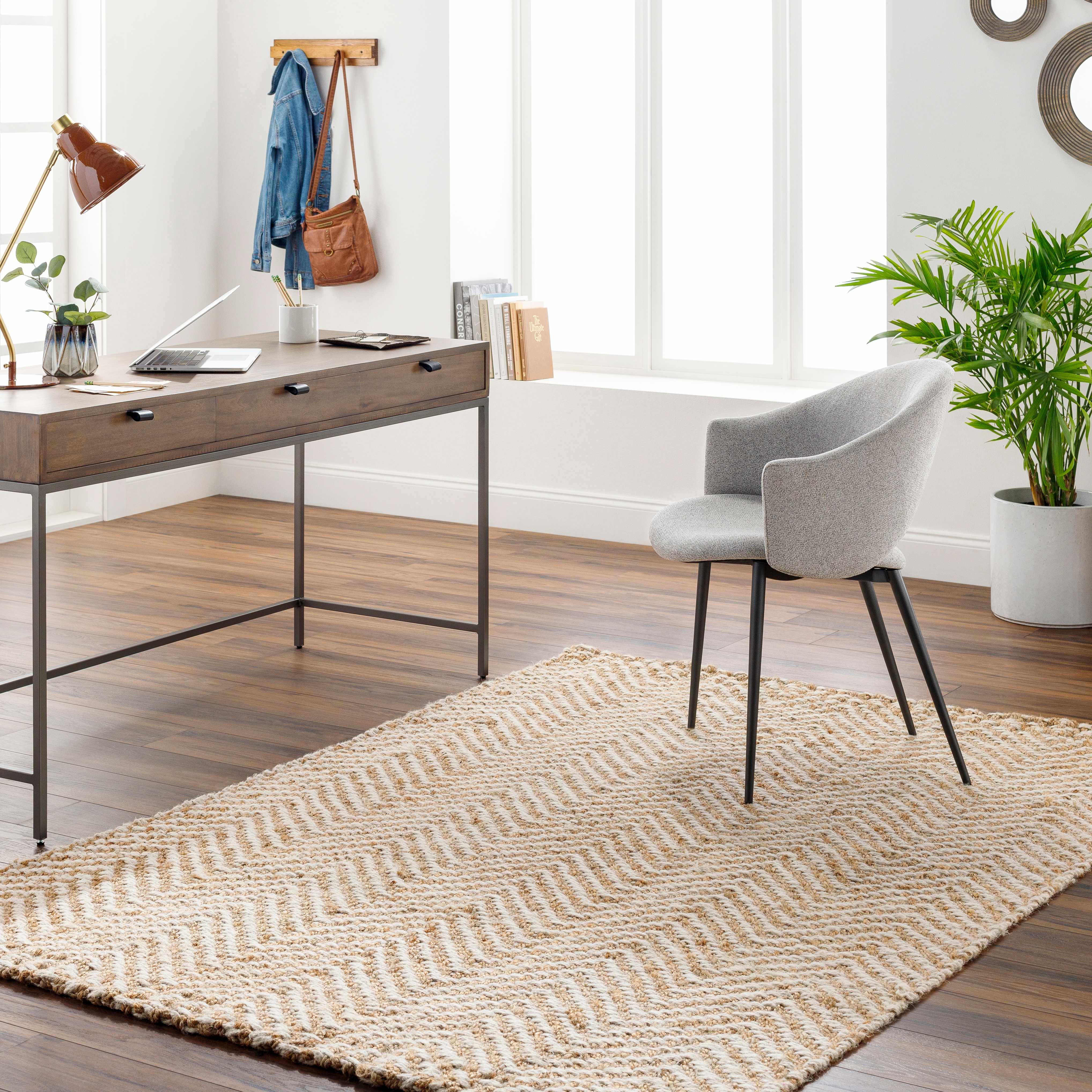 Aren 8'6in x 11'6in Jute Area Rug - Hauteloom