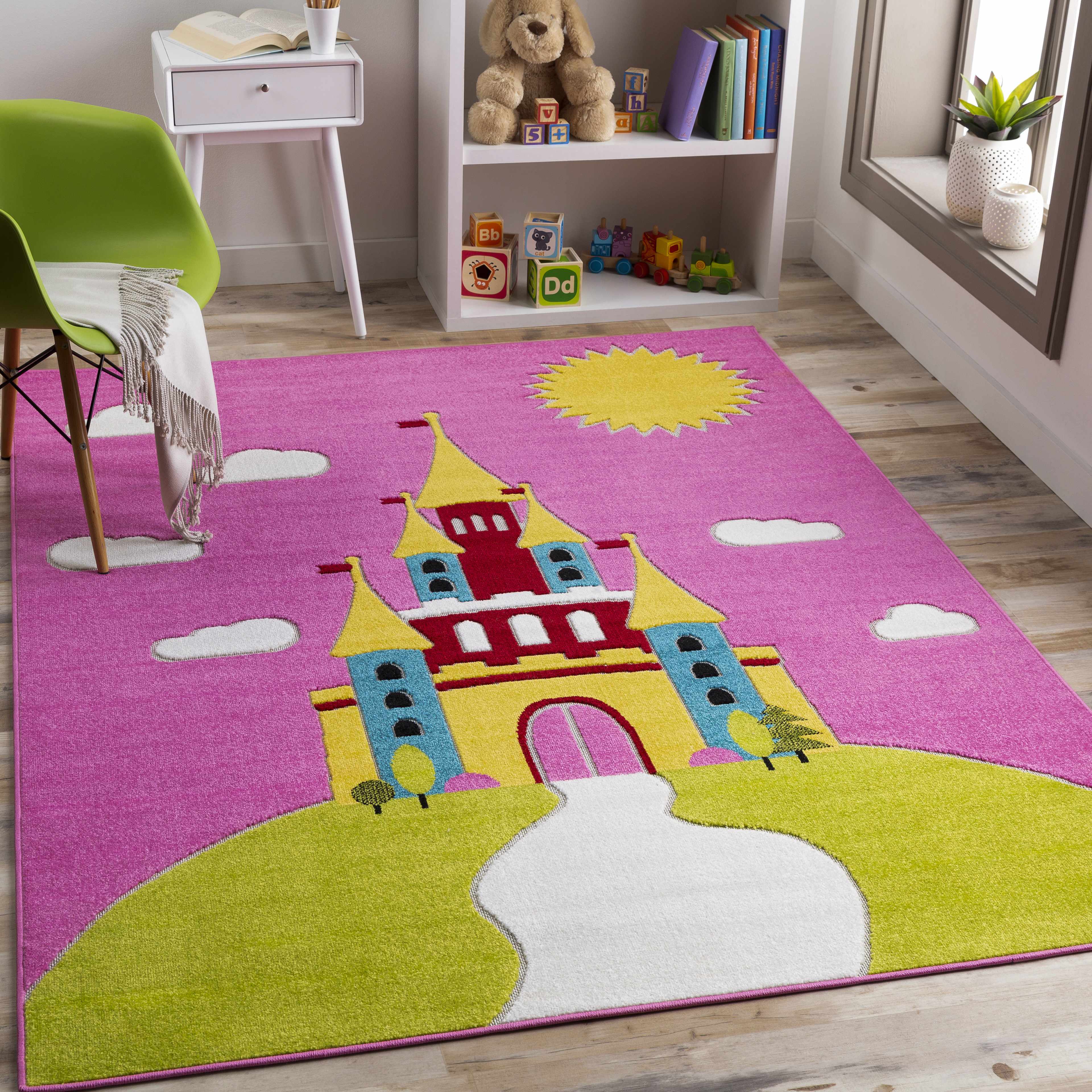 Woonona 6'7in x 9' Modern Area Rug - Hauteloom