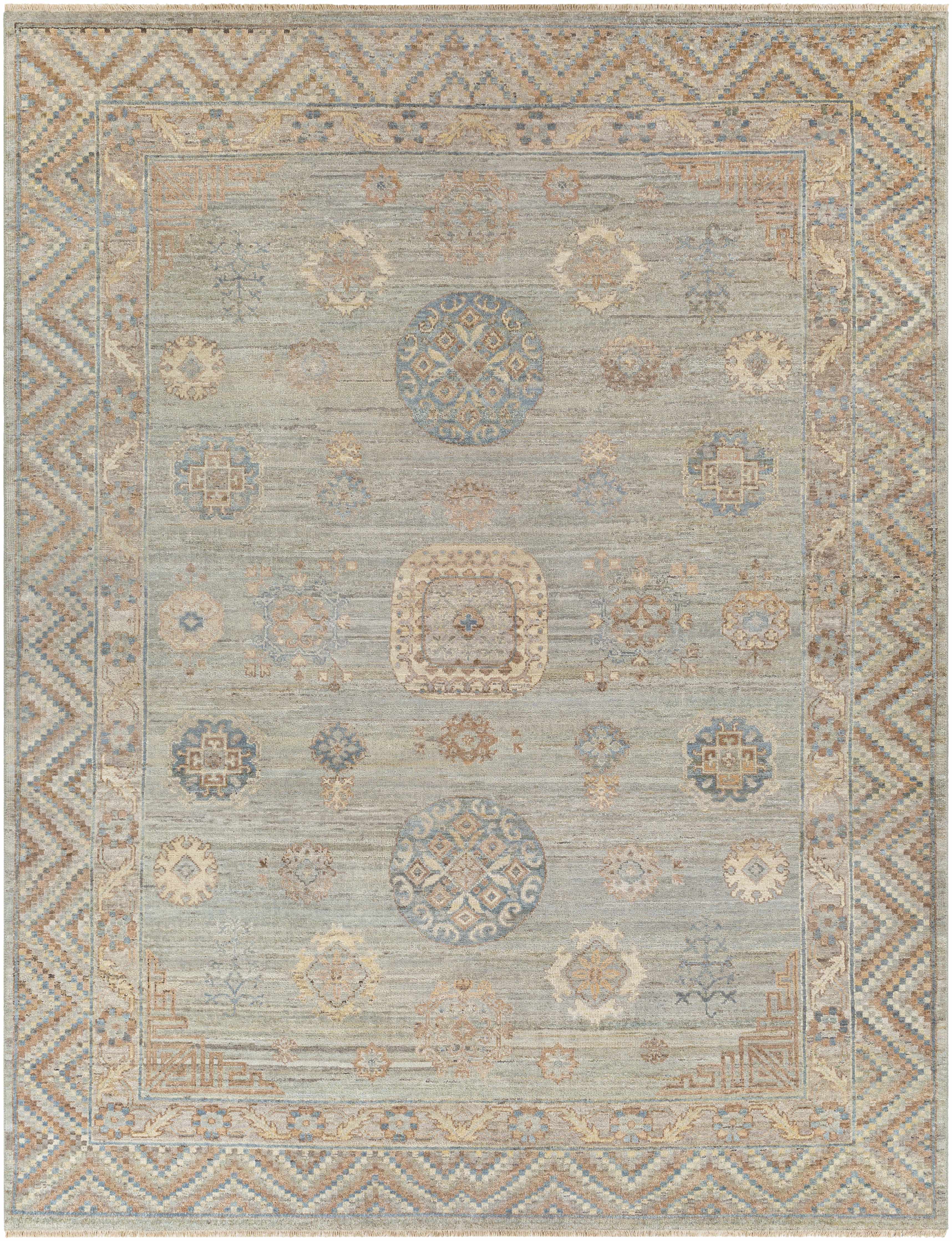 Dapdap 8' x 10' Handmade Wool Traditional Wool Area Rug - Hauteloom