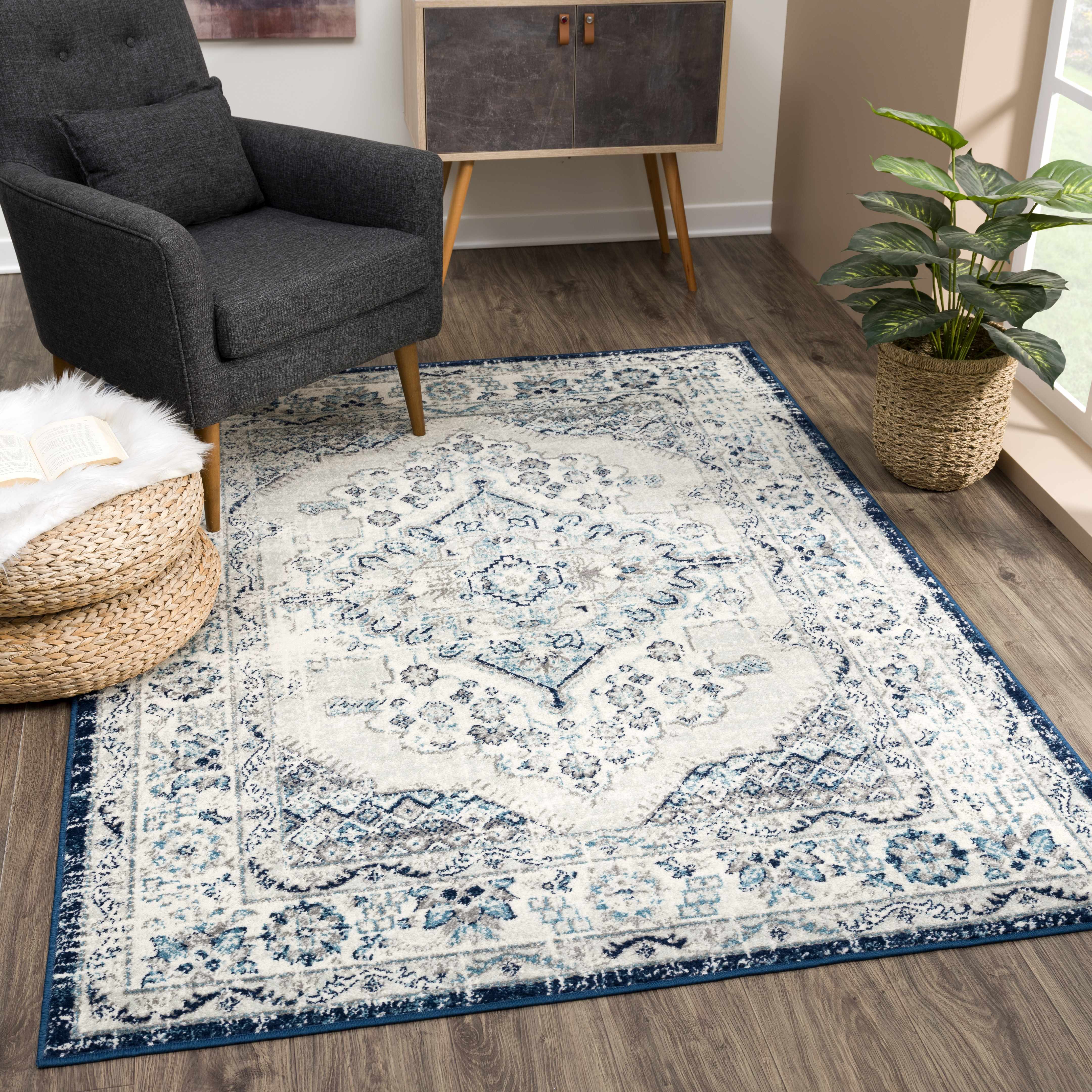 MARASH KMRSH-4604 6'7in x 9' Bohemian,Traditional Updated Traditional Area Rug - Hauteloom
