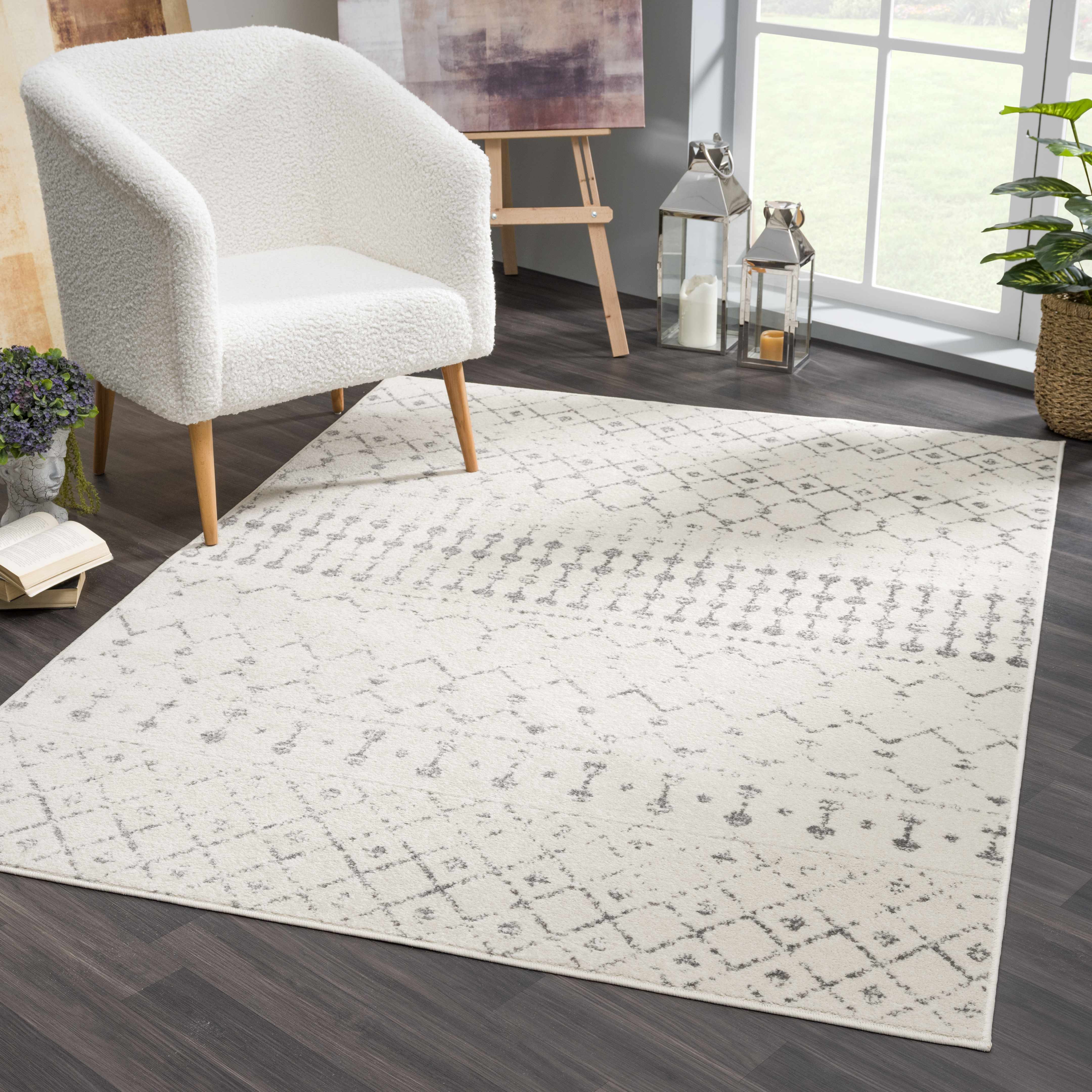 MARASH KMRSH-4606 6'7in x 9' Farmhouse,Transitional Updated Traditional Area Rug - Hauteloom