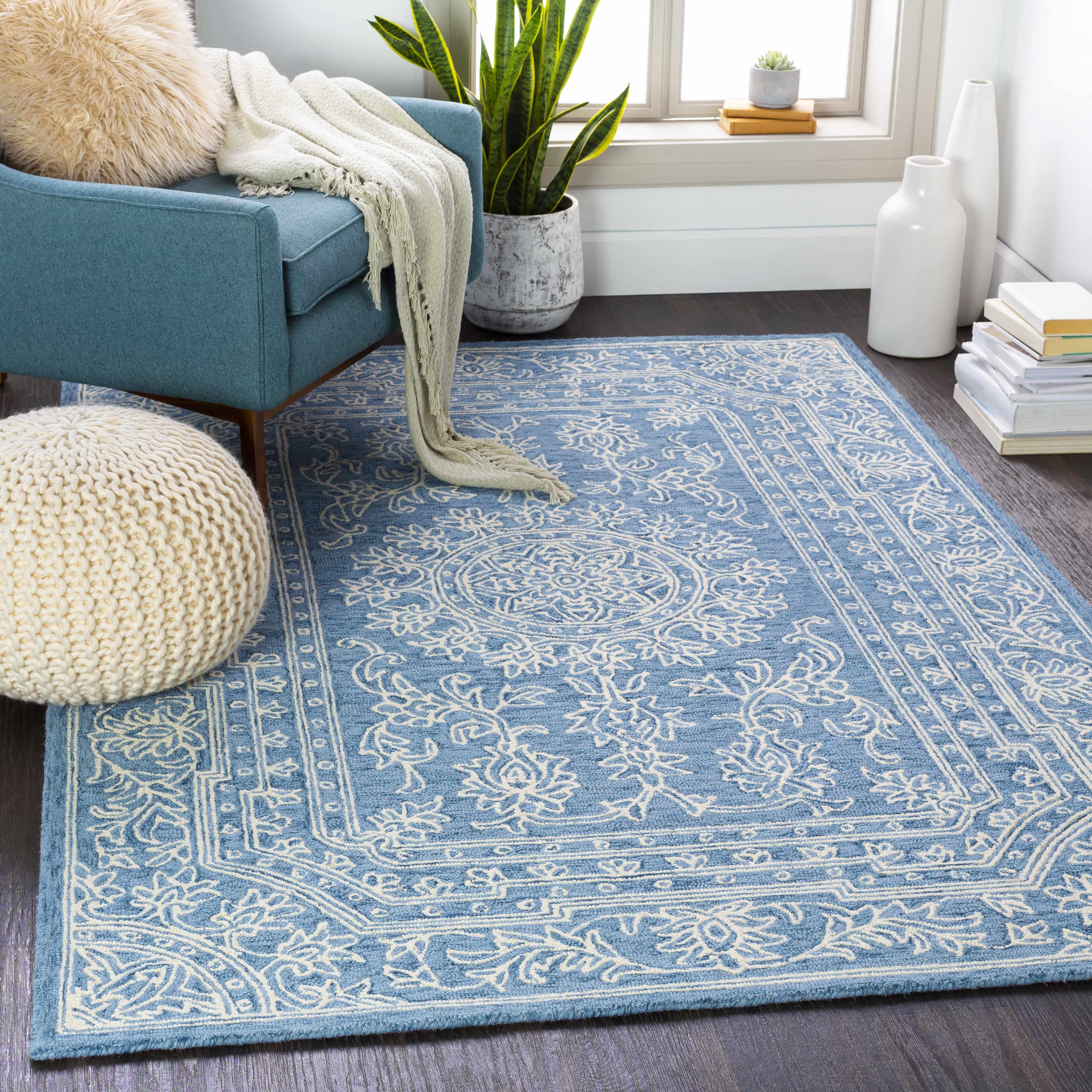Geddes 6' x 9' Traditional Wool Area Rug - Hauteloom