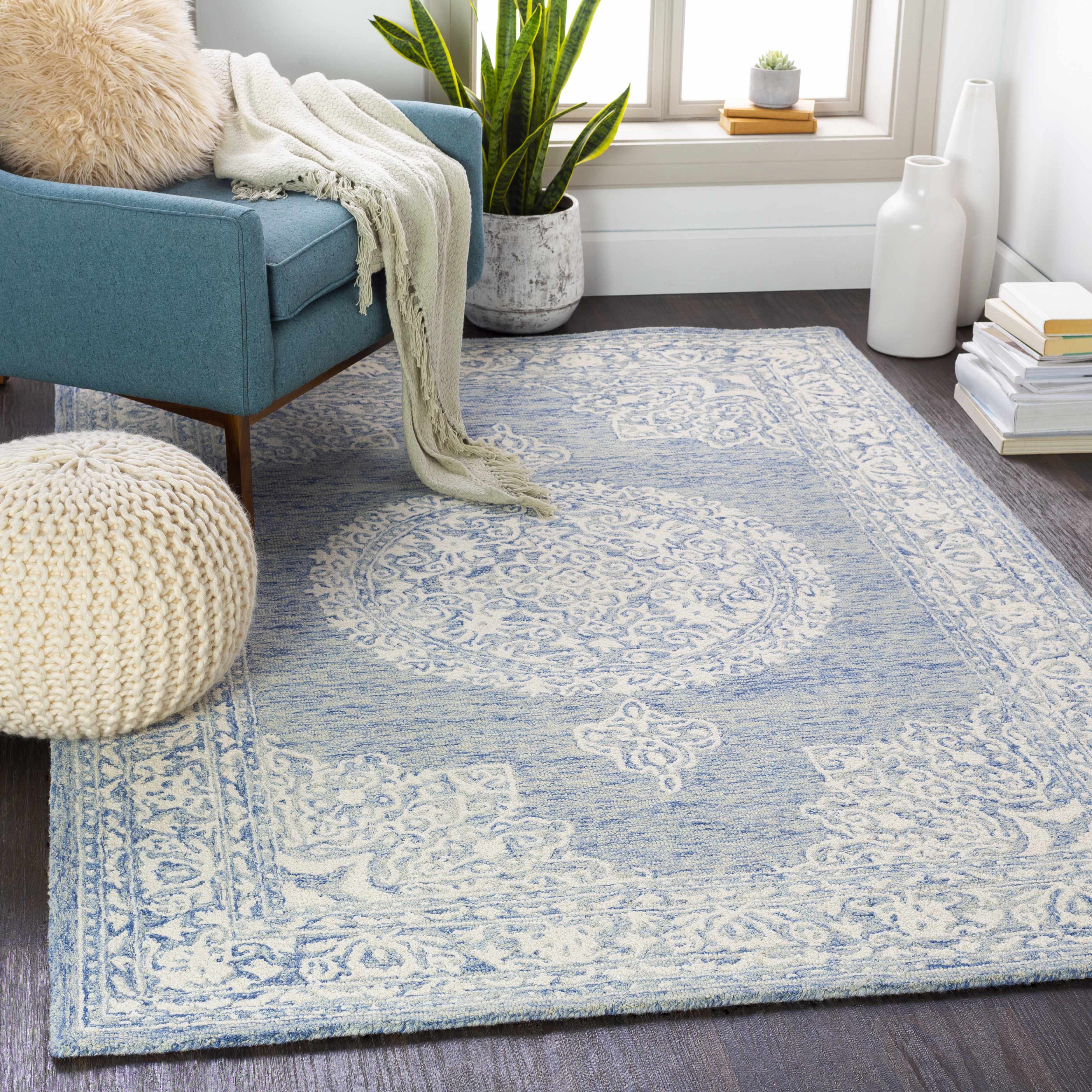 Clayfield 5' x 7'6in Wool Area Rug - Hauteloom