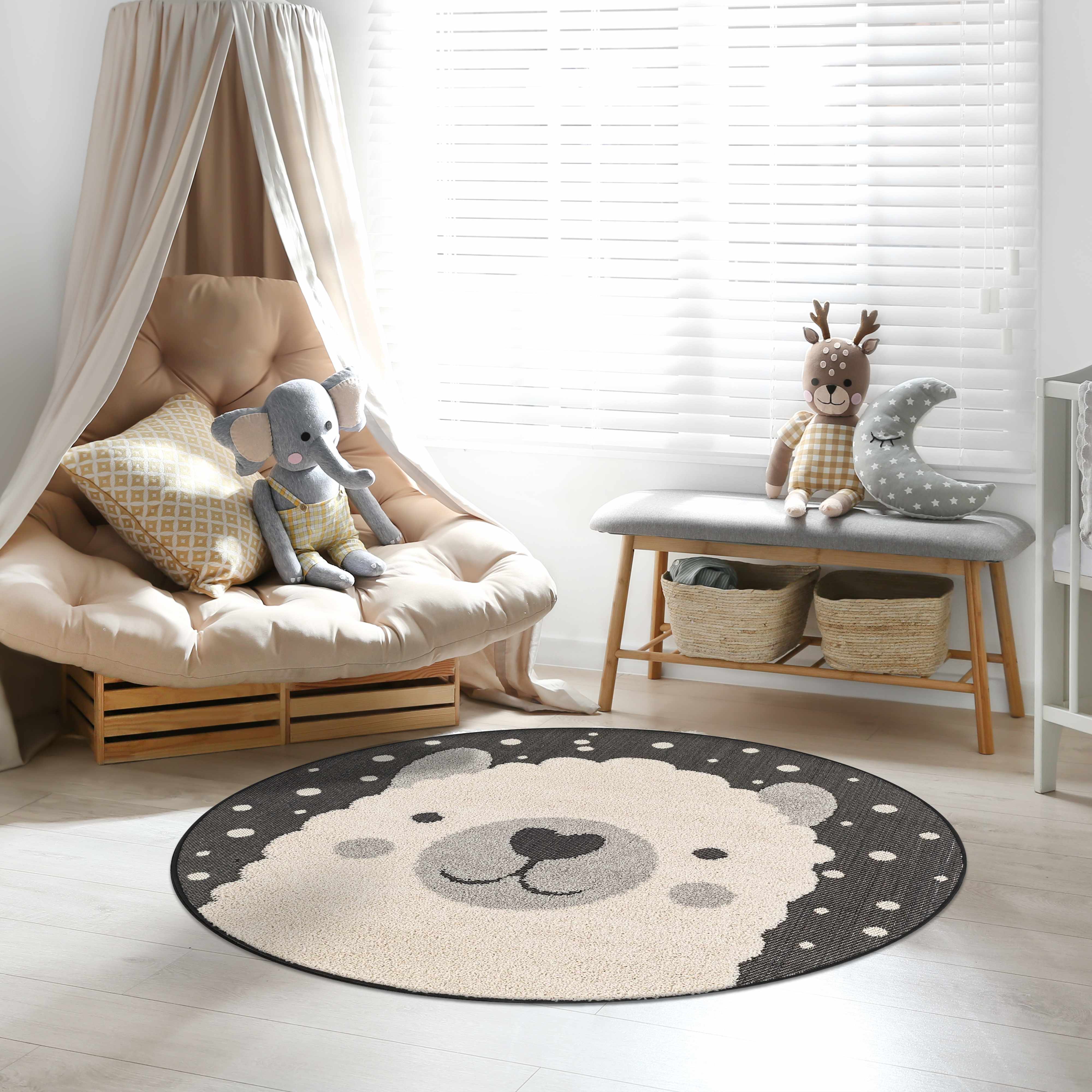Vita 7'10in Round Outdoor Area Rug - Hauteloom