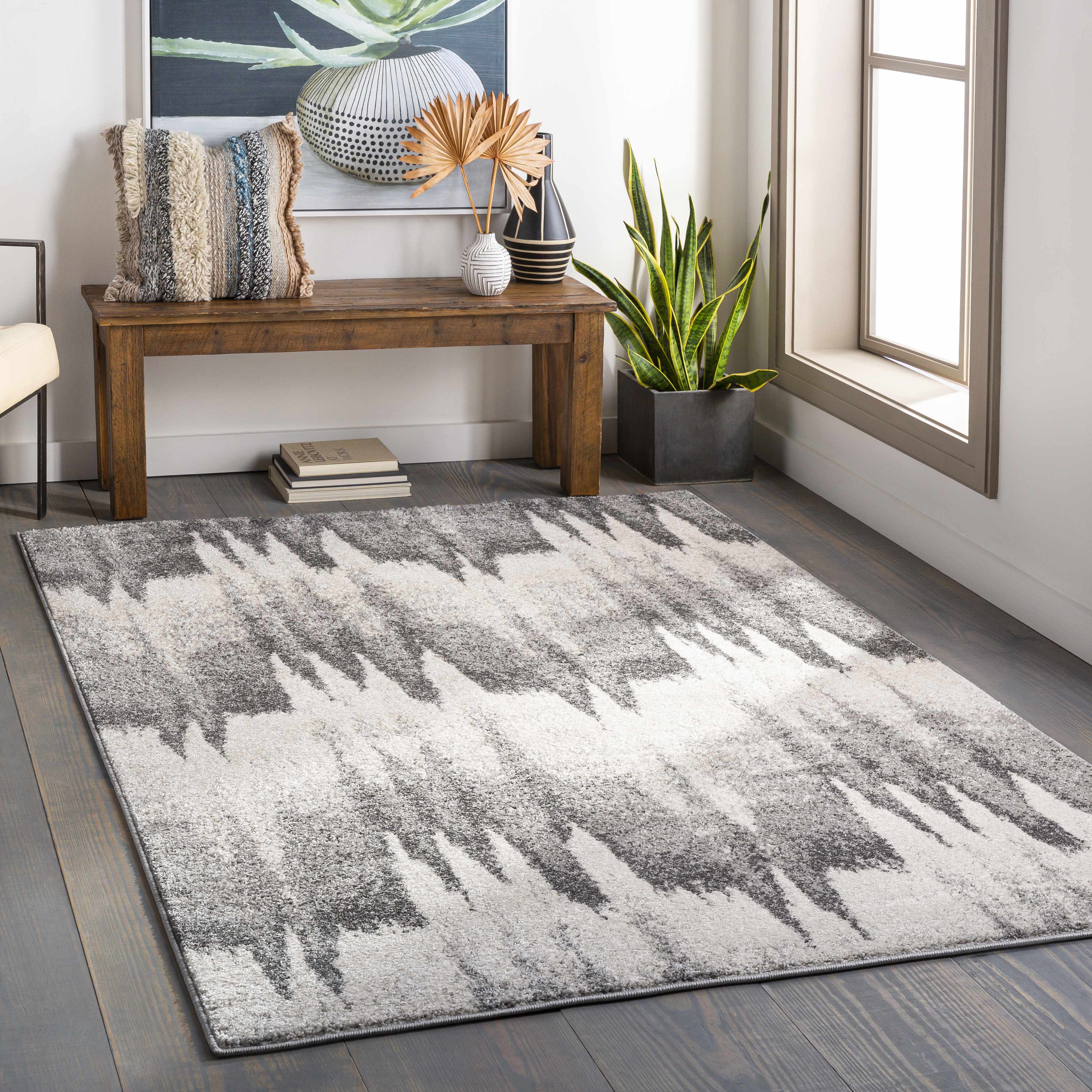 Lympstone 7'10in x 10' Modern Area Rug - Hauteloom