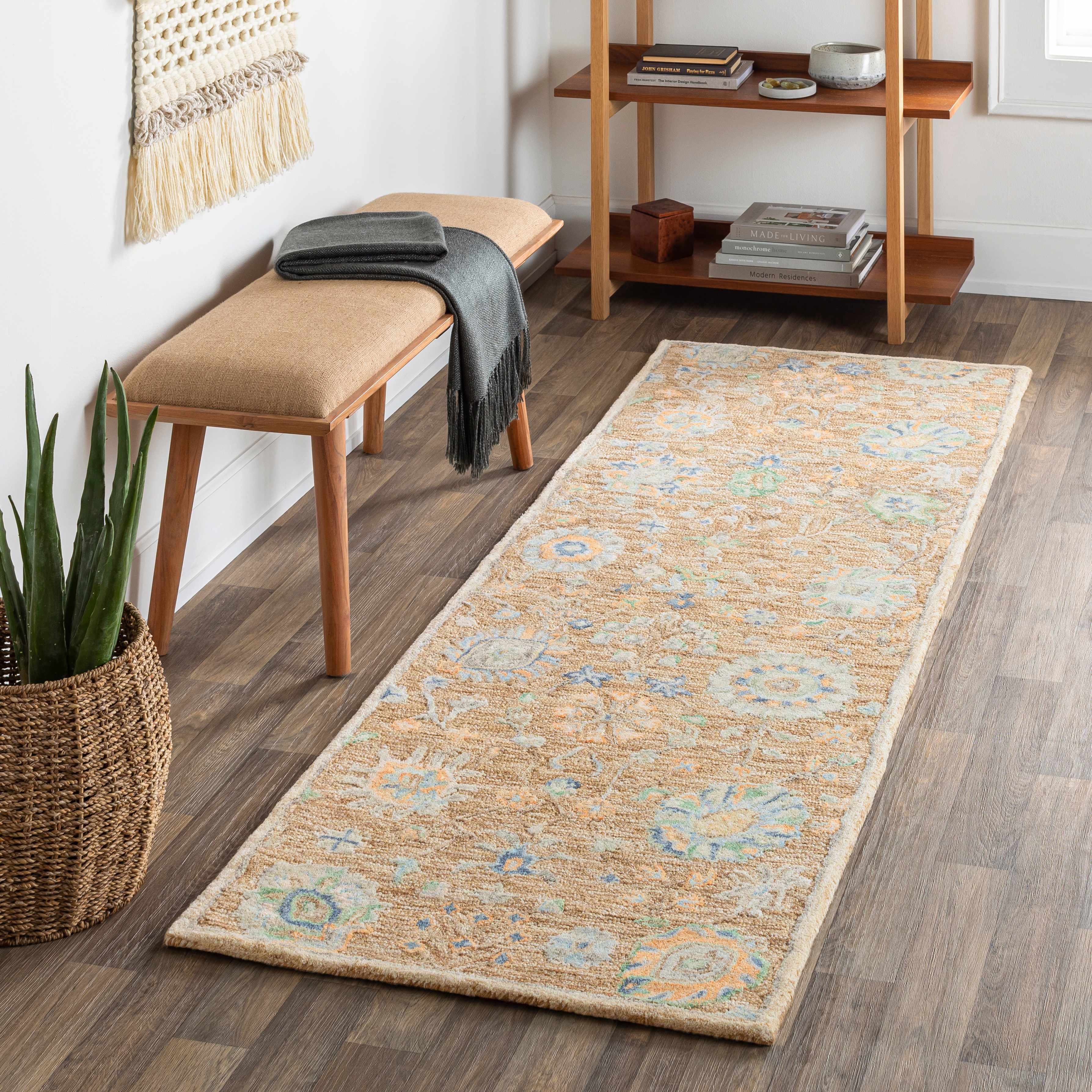 Inawayan 2'6in x 8' Traditional Updated Traditional Farmhouse Wool Runner - Hauteloom