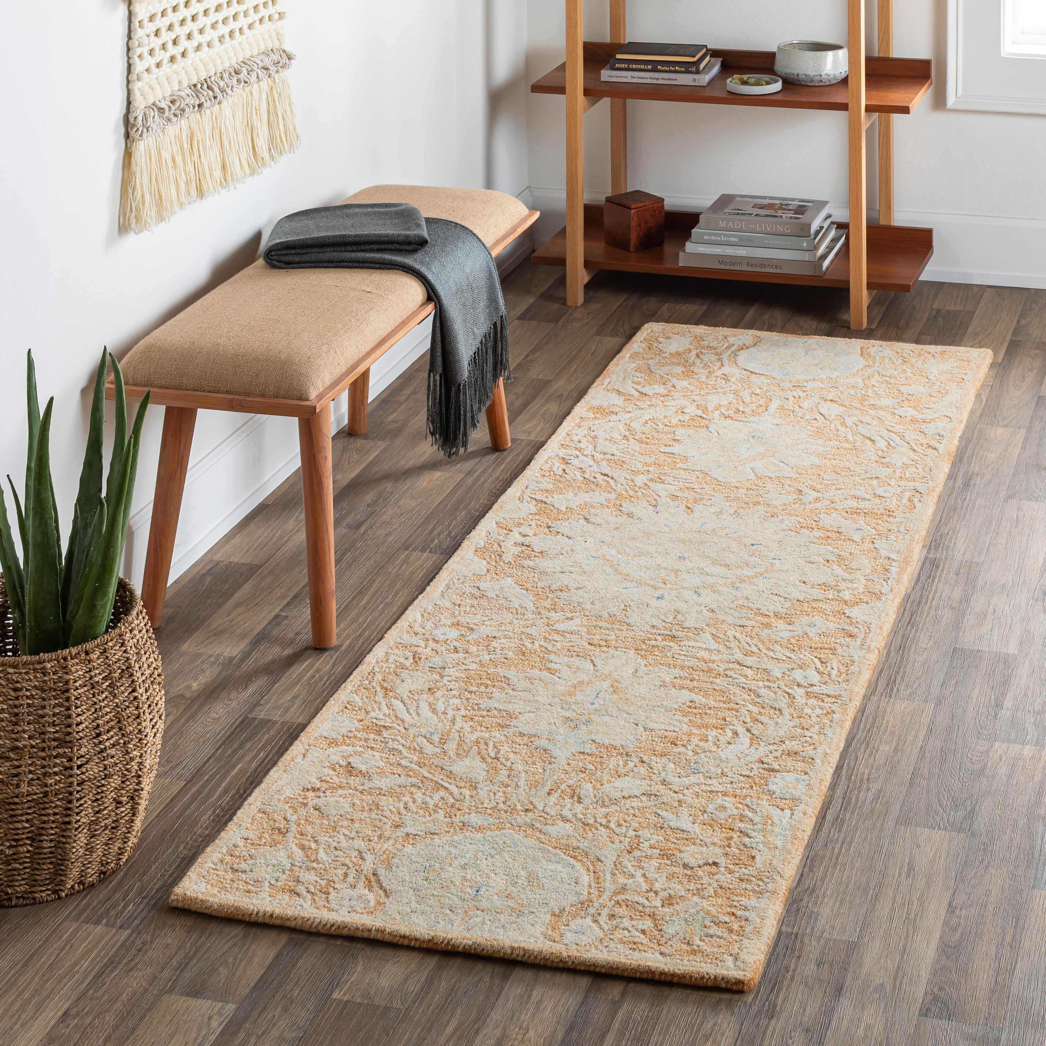 Lonoy 2'6in x 8' Traditional Updated Traditional Farmhouse Wool Runner - Hauteloom