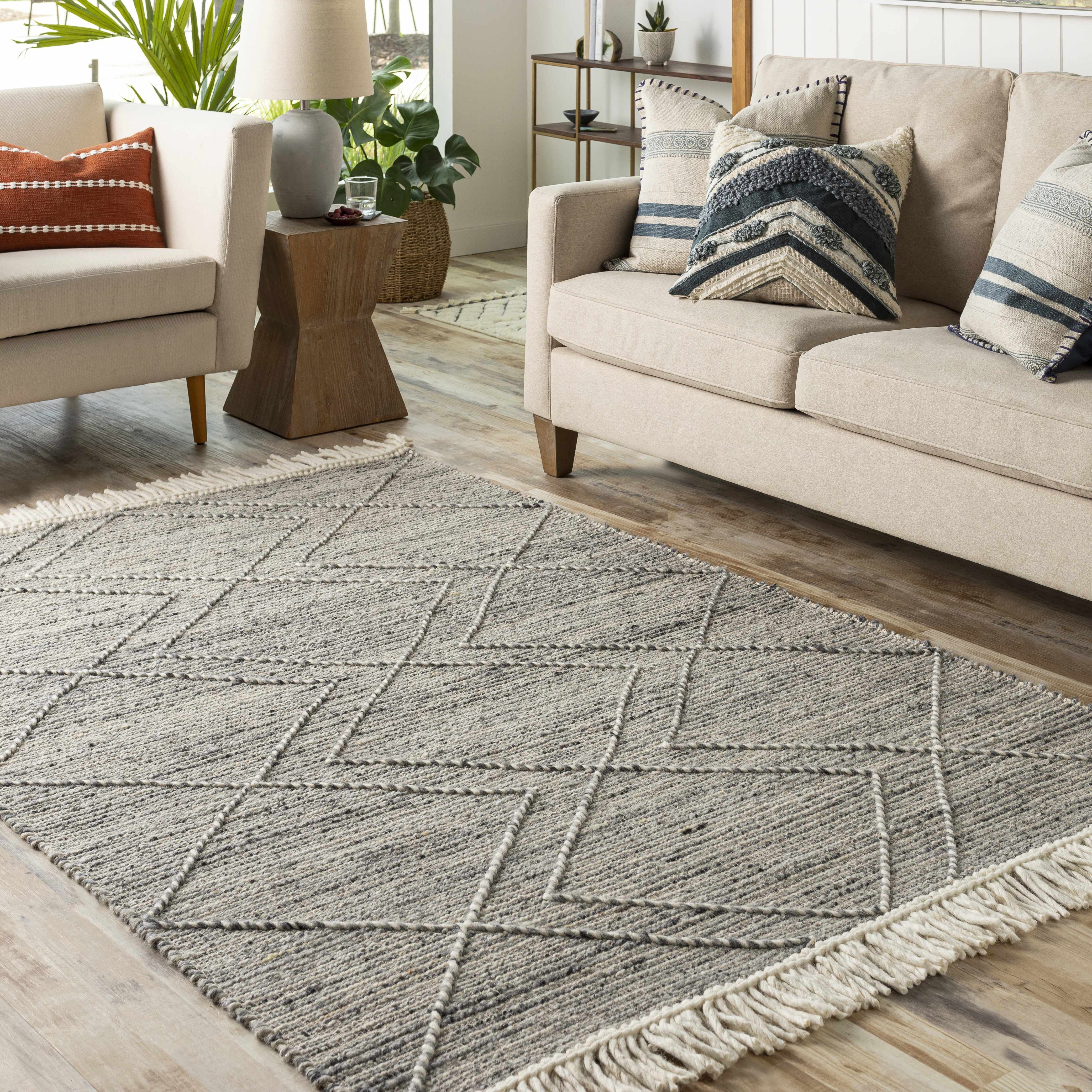 Malilipot 6' x 9' Handmade Wool Moroccan Wool Area Rug - Hauteloom