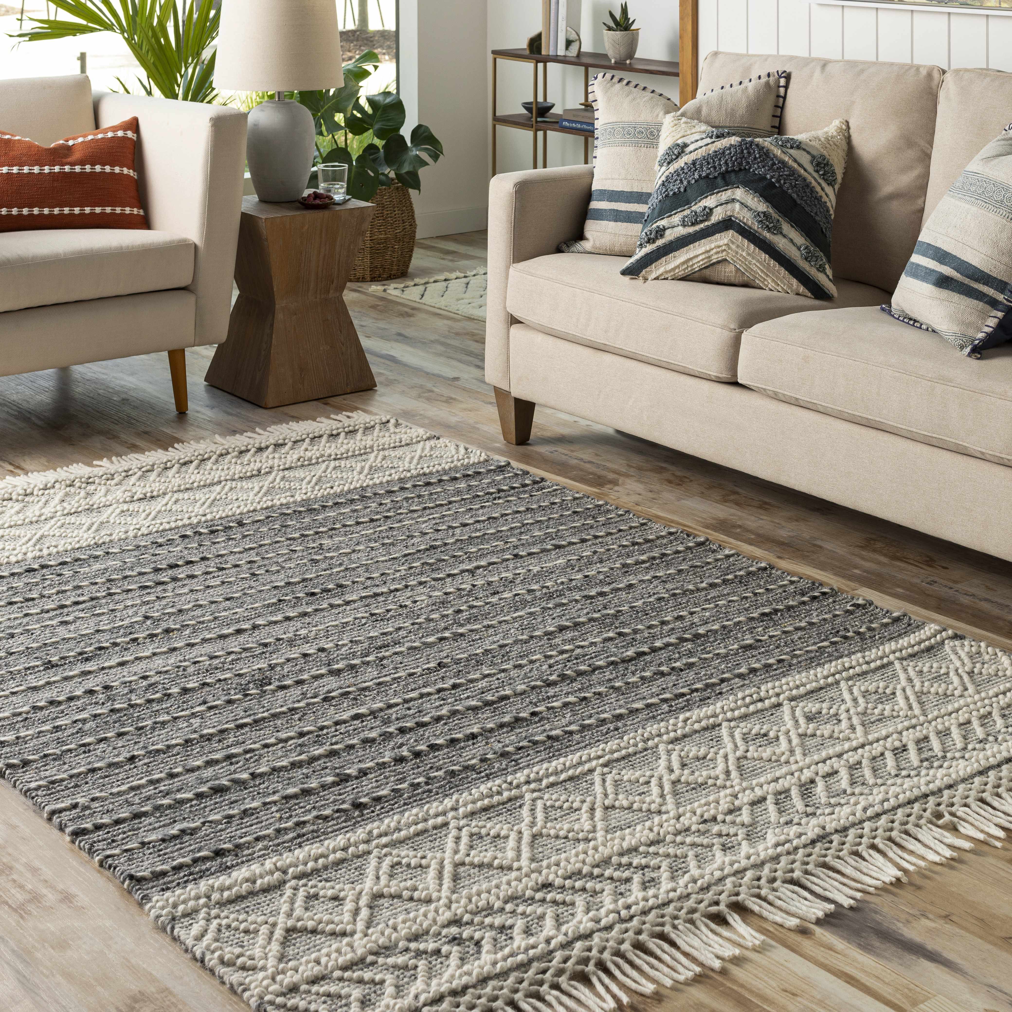 Arguvan 6' x 9' Handmade Wool Moroccan Wool Area Rug - Hauteloom