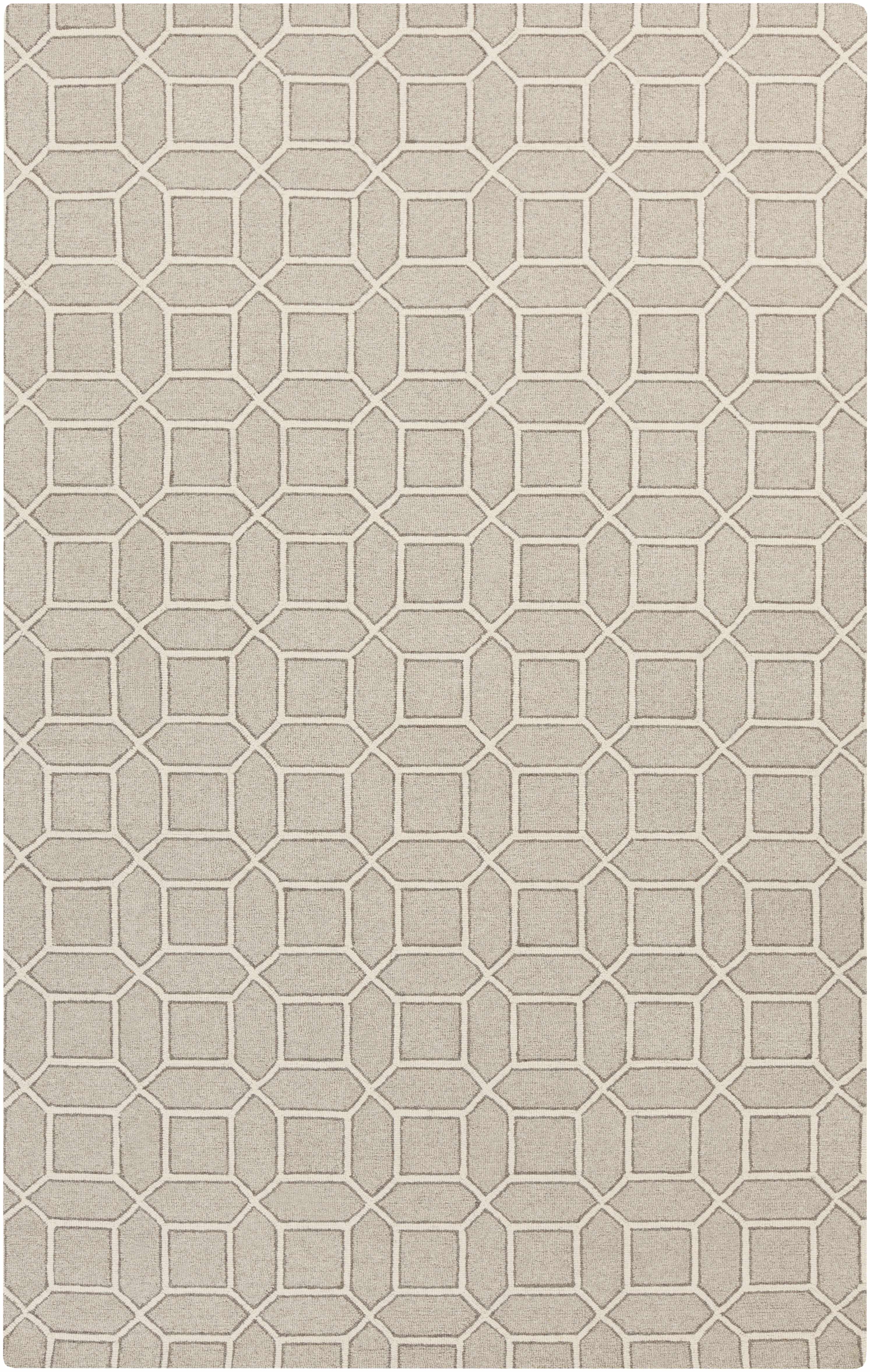 Wright 8' x 10' Transitional Modern Moroccan Trellis Wool Area Rug - Hauteloom