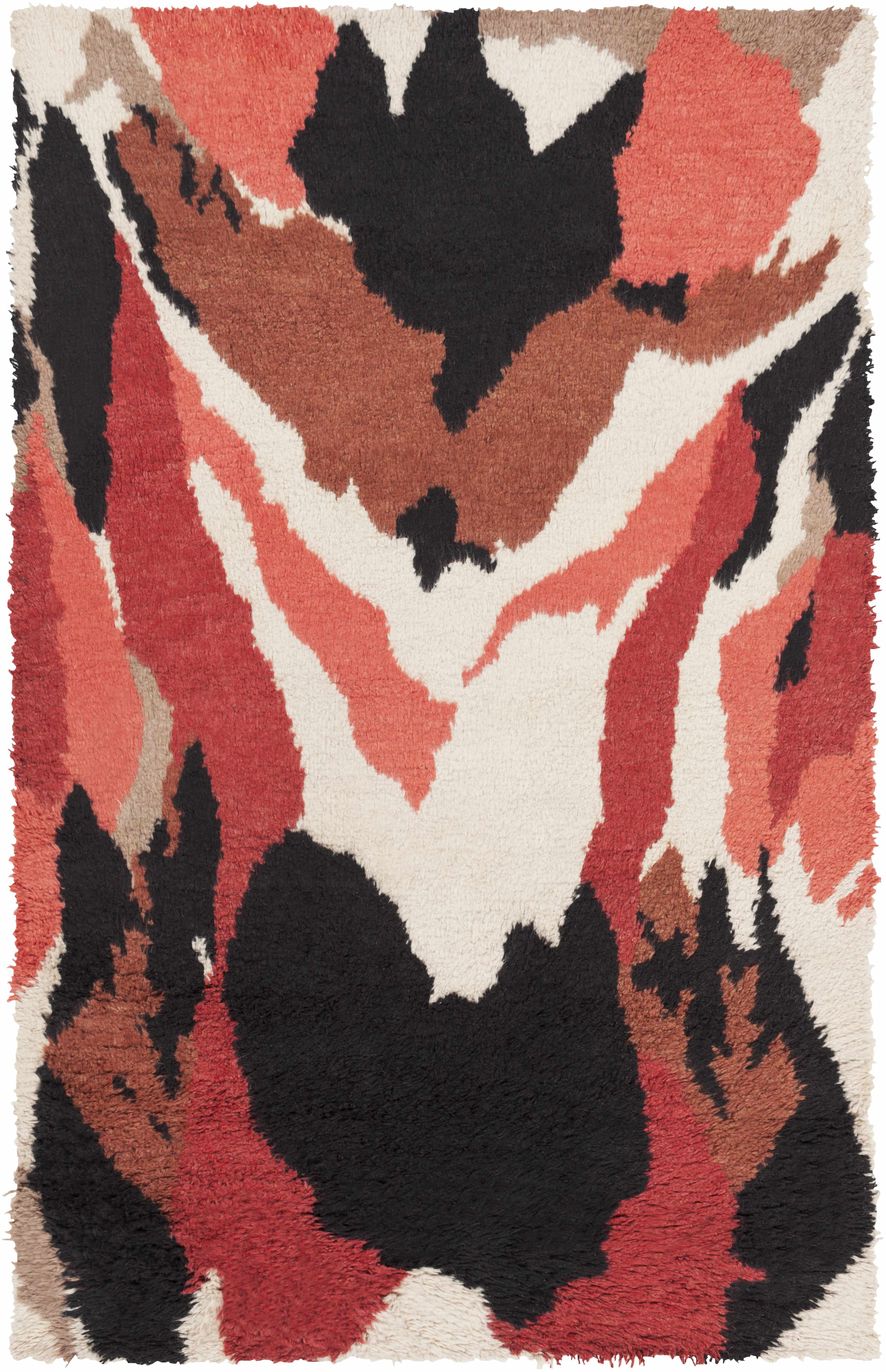 Mossville 2' x 3' Shag Shag Moroccan Bohemian Wool Area Rug - Hauteloom