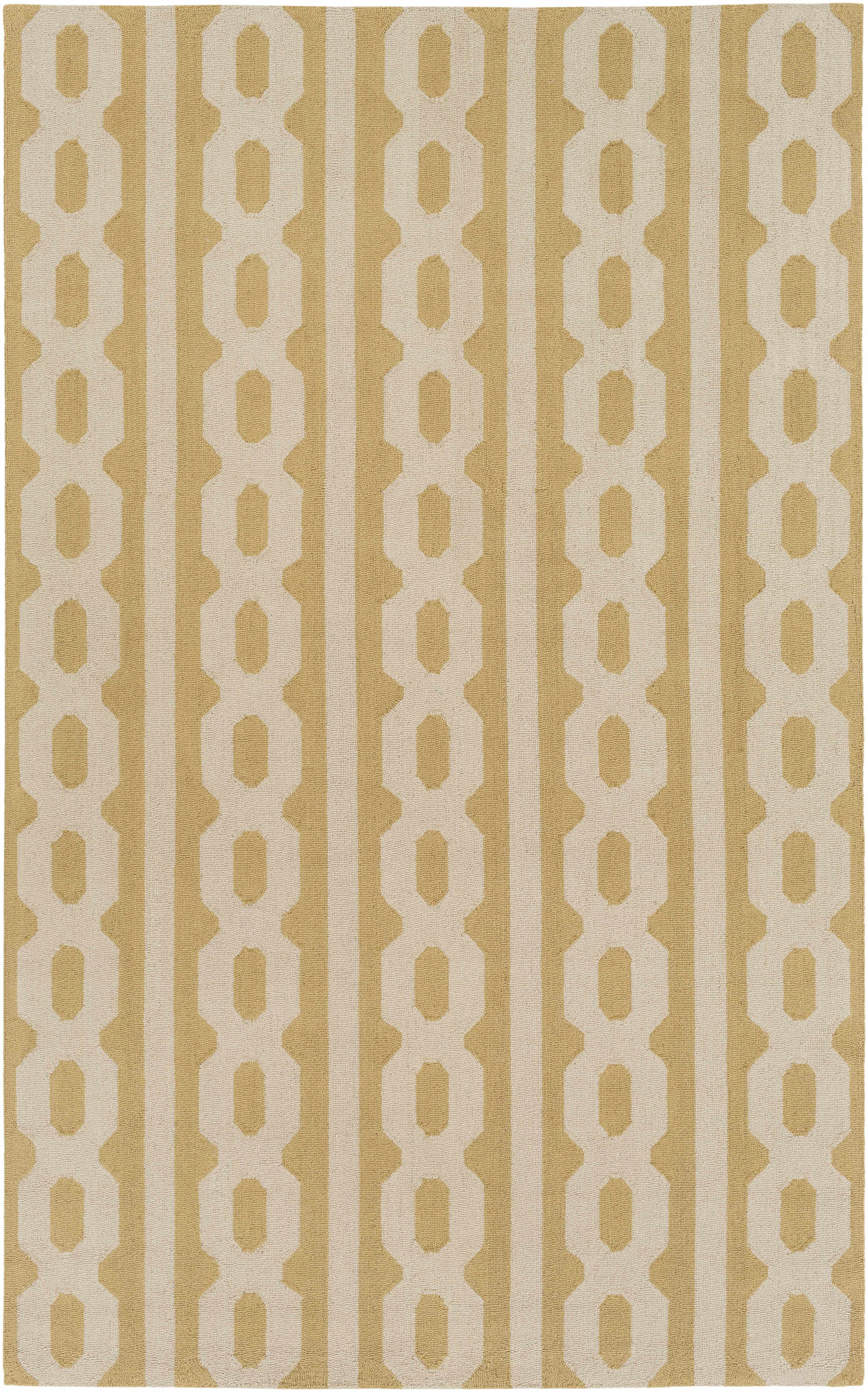 Magnolia 4' x 6' Modern Moroccan Stripes Wool Area Rug - Hauteloom
