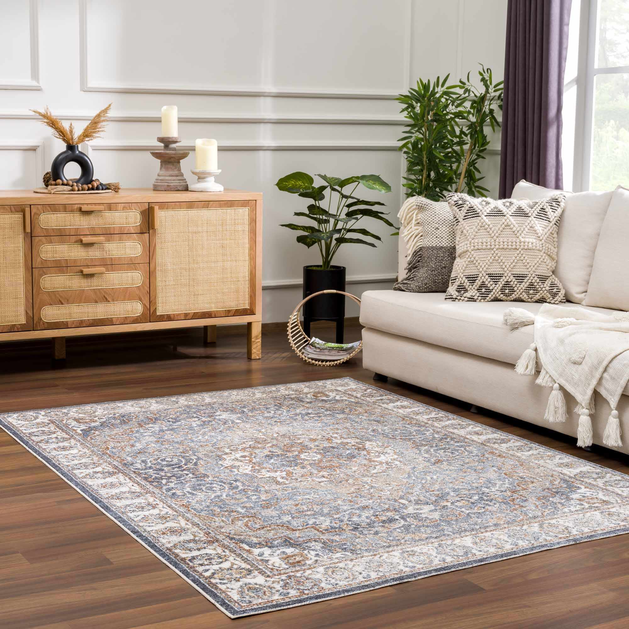 Aurum 7'10in x 10'2in Washable Area Rug - Hauteloom