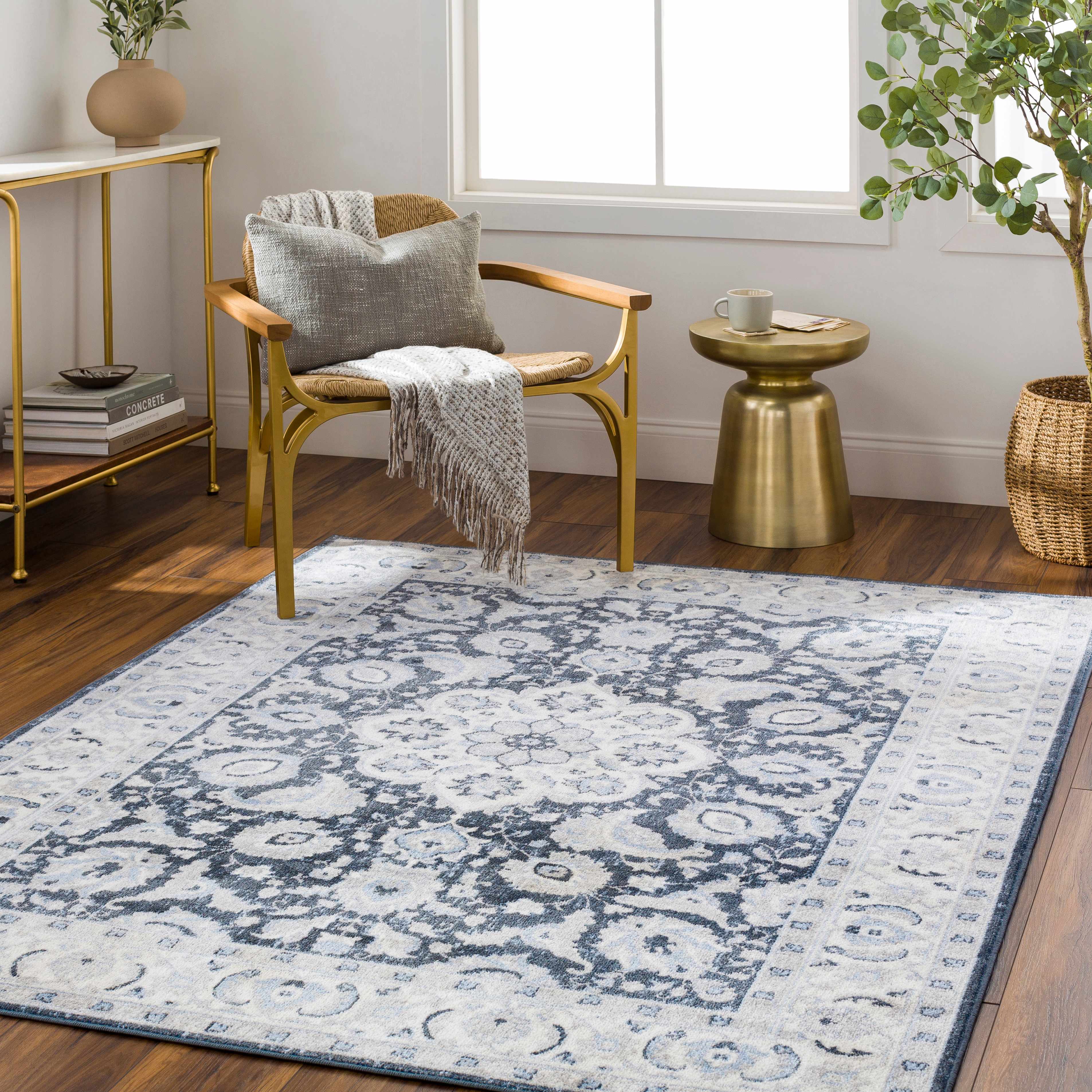 Kern 6'7in x 9' Washable Area Rug - Hauteloom