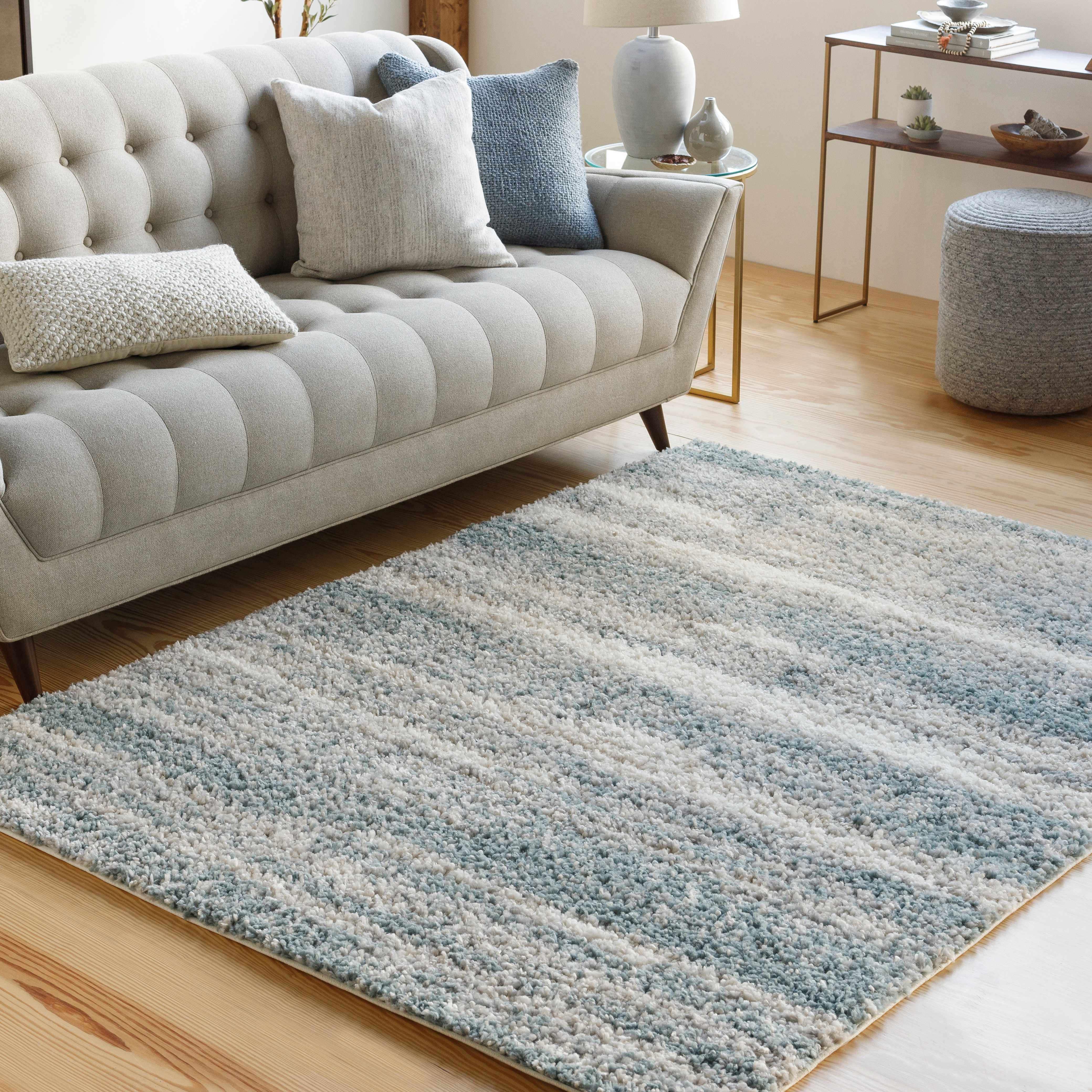 Manquiring 7'10in x 10'3in Modern Shag Plush Area Rug - Hauteloom