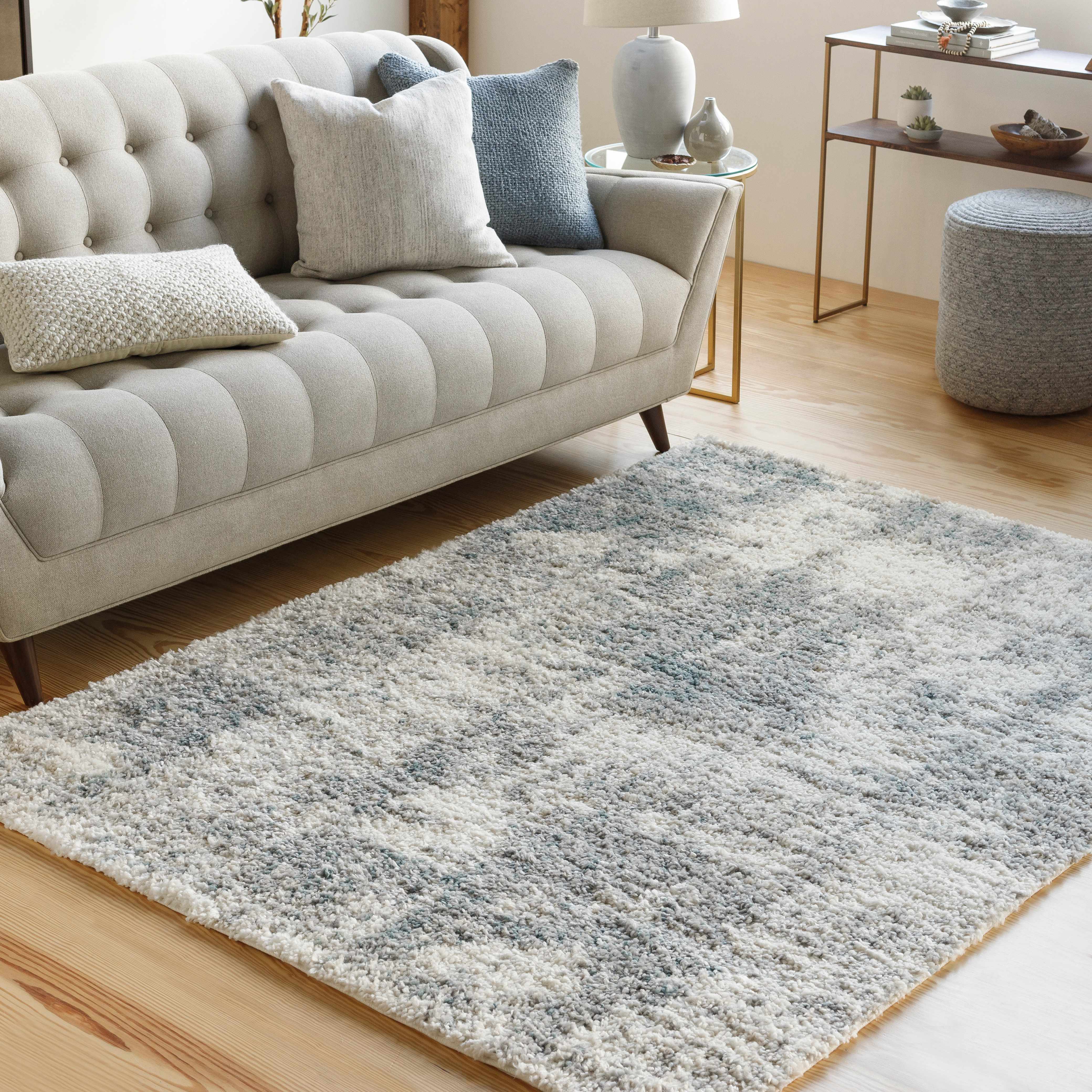 Sagada 6'7in x 9'6in Modern Shag Plush Bohemian Area Rug - Hauteloom
