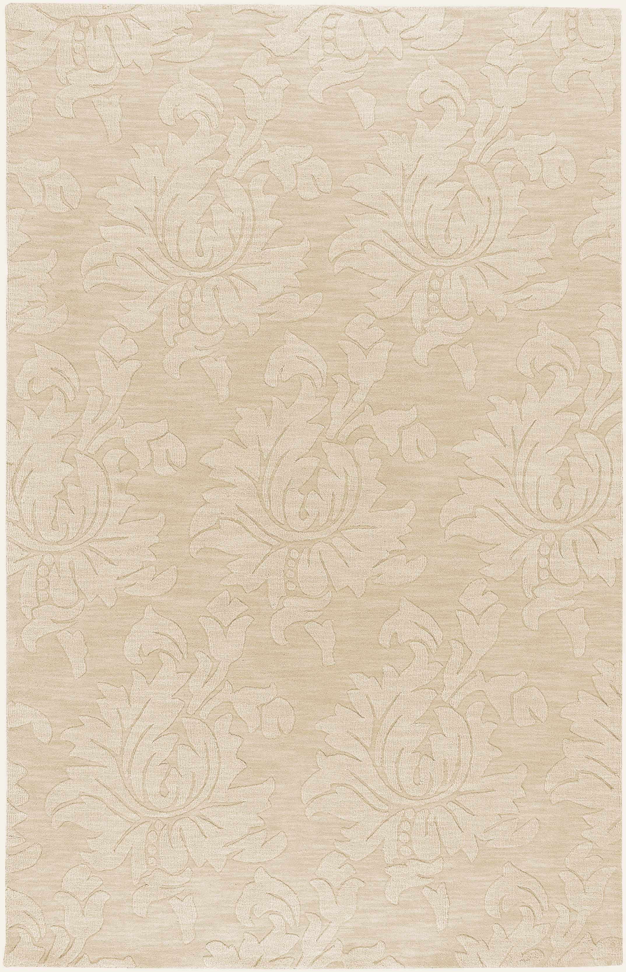 Cabool 8' x 11' Solid & Border Wool Area Rug - Hauteloom