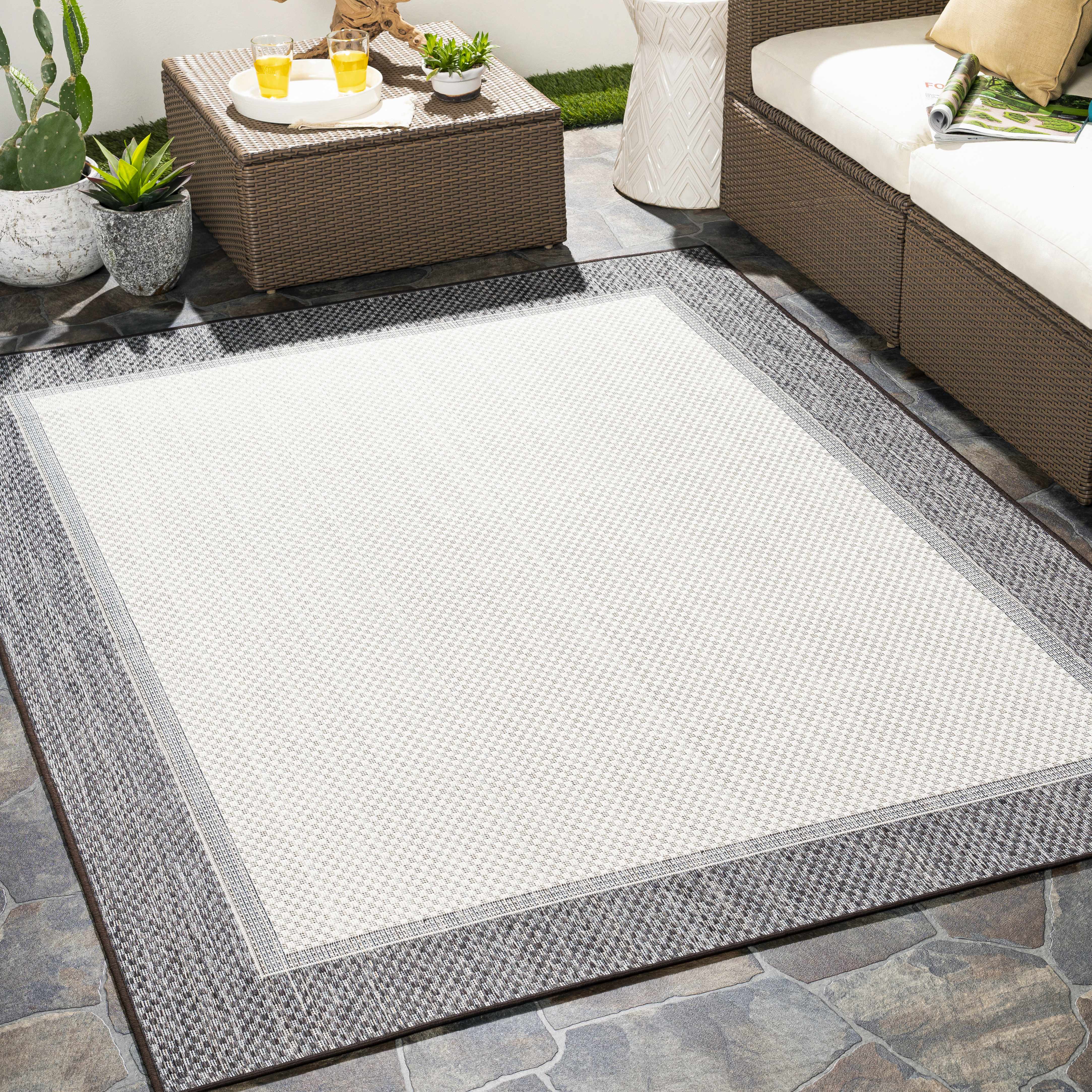 Reydon 7'10in x 10' Modern Outdoor Area Rug - Hauteloom