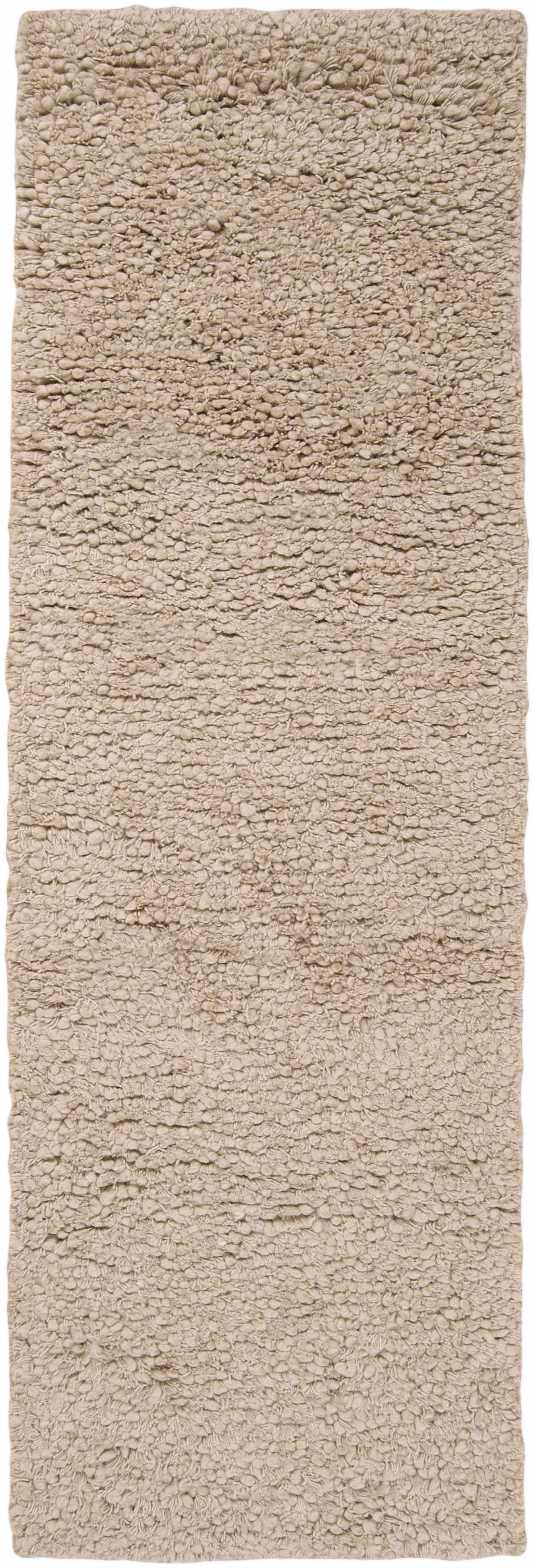 Needham 2'6in x 8' Shag Shag Plush Solid NZ Wool Runner - Hauteloom