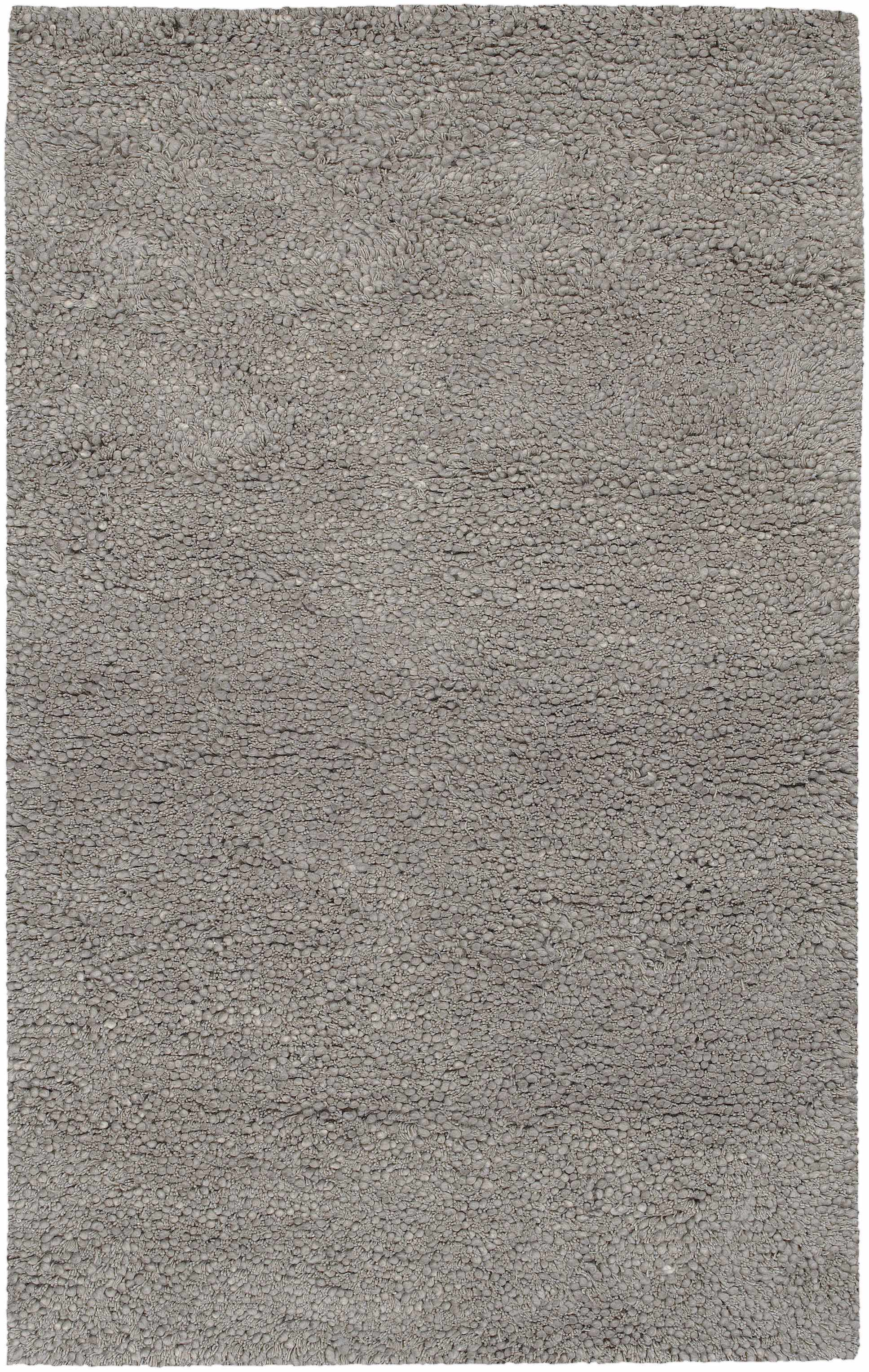 Trinway 3'6in x 5'6in Shag Shag Plush Solid NZ Wool Area Rug - Hauteloom