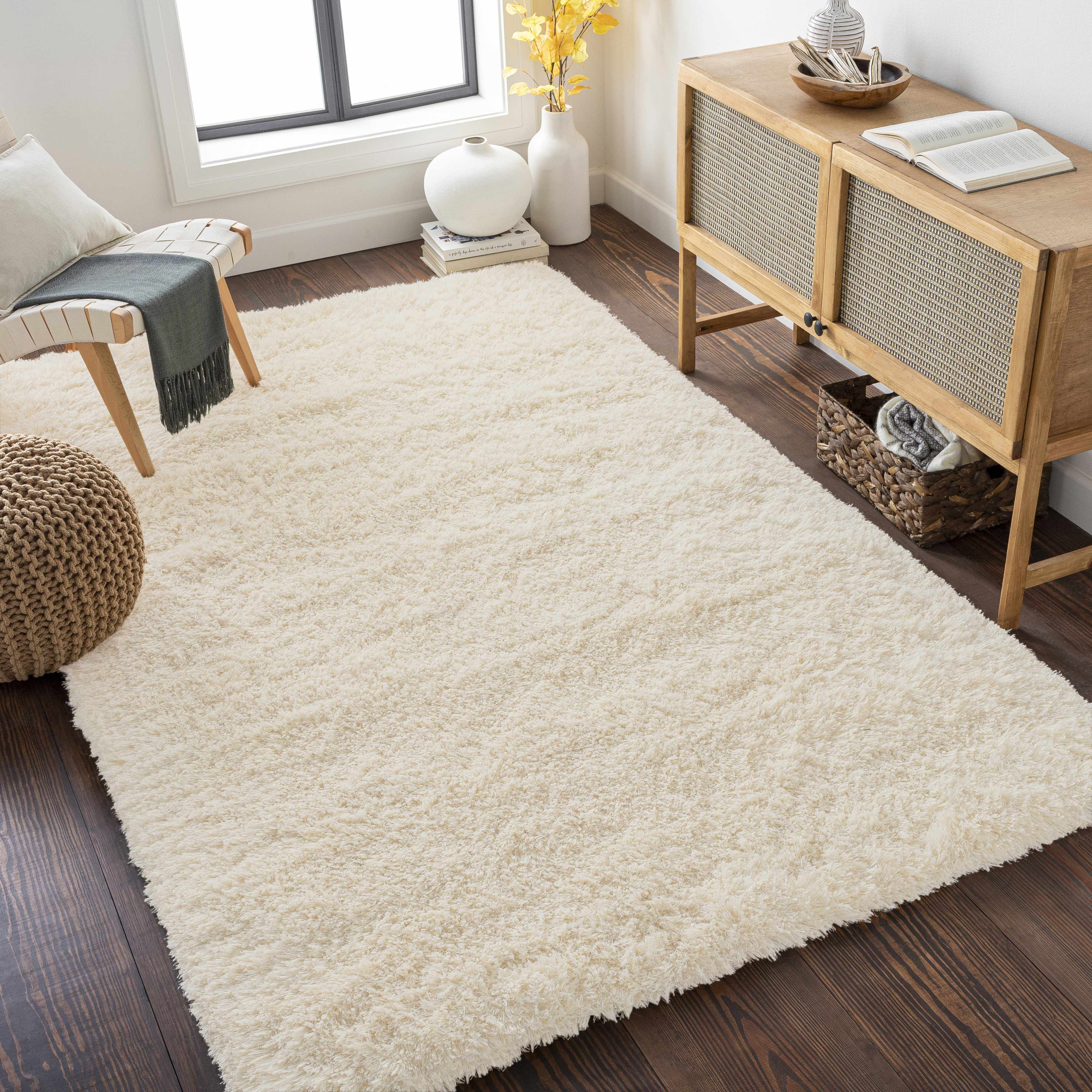 Winter 9' x 13' Shag NZ Wool Area Rug - Hauteloom