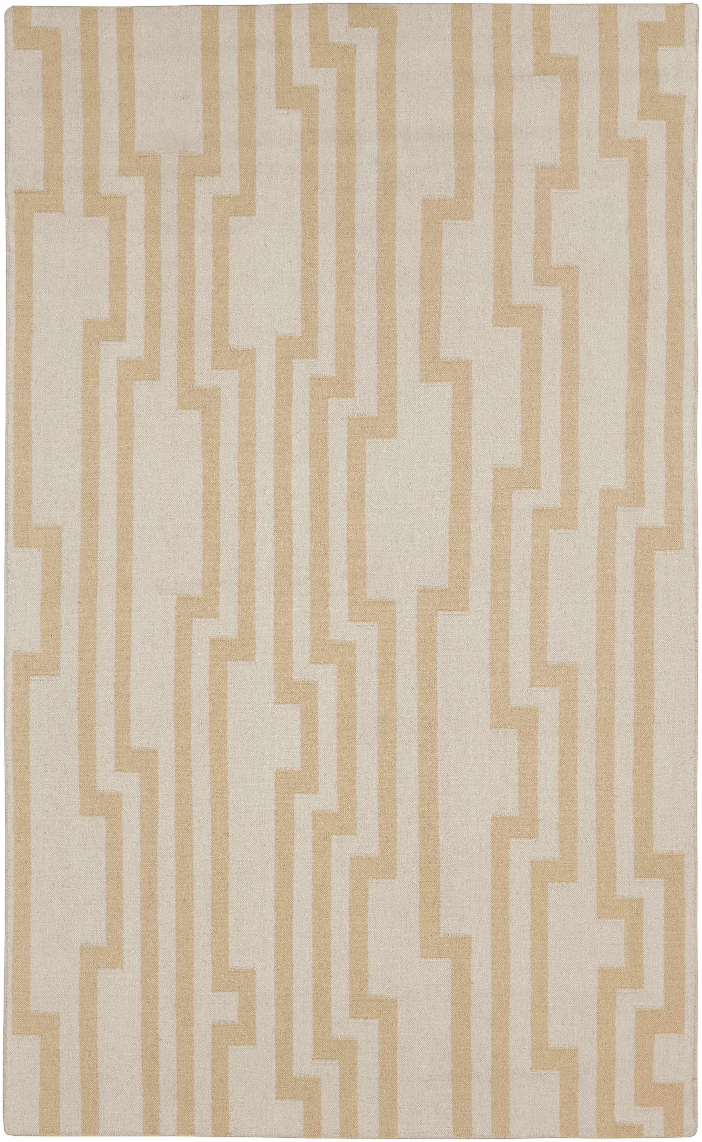 Rushden 8' x 11' Modern Flat Weave Moroccan Stripes Wool Area Rug - Hauteloom